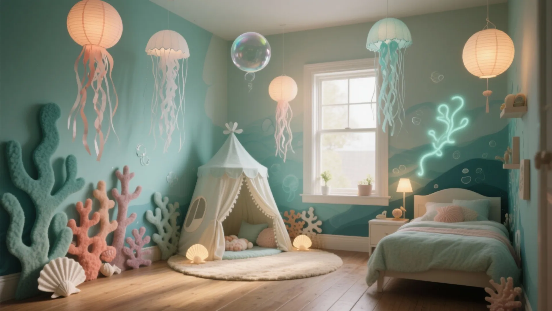 Under the Sea Decorations DIY: 5 Creative Ideas: Simple, budget-friendly under the sea decorations DIY I use for small spaces and kids' rooms