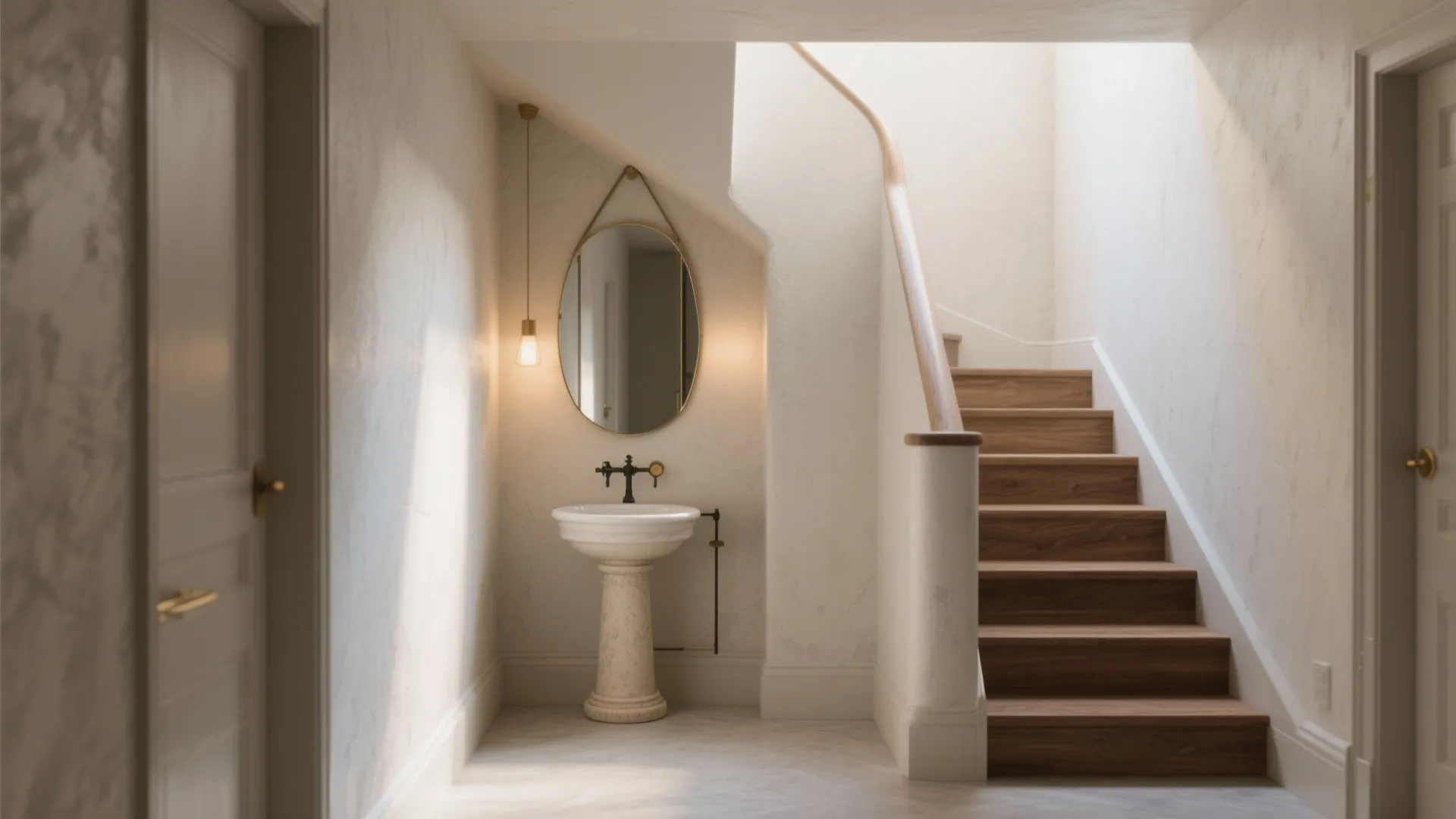 5) Under-Stair Hall Basin as a Design Moment