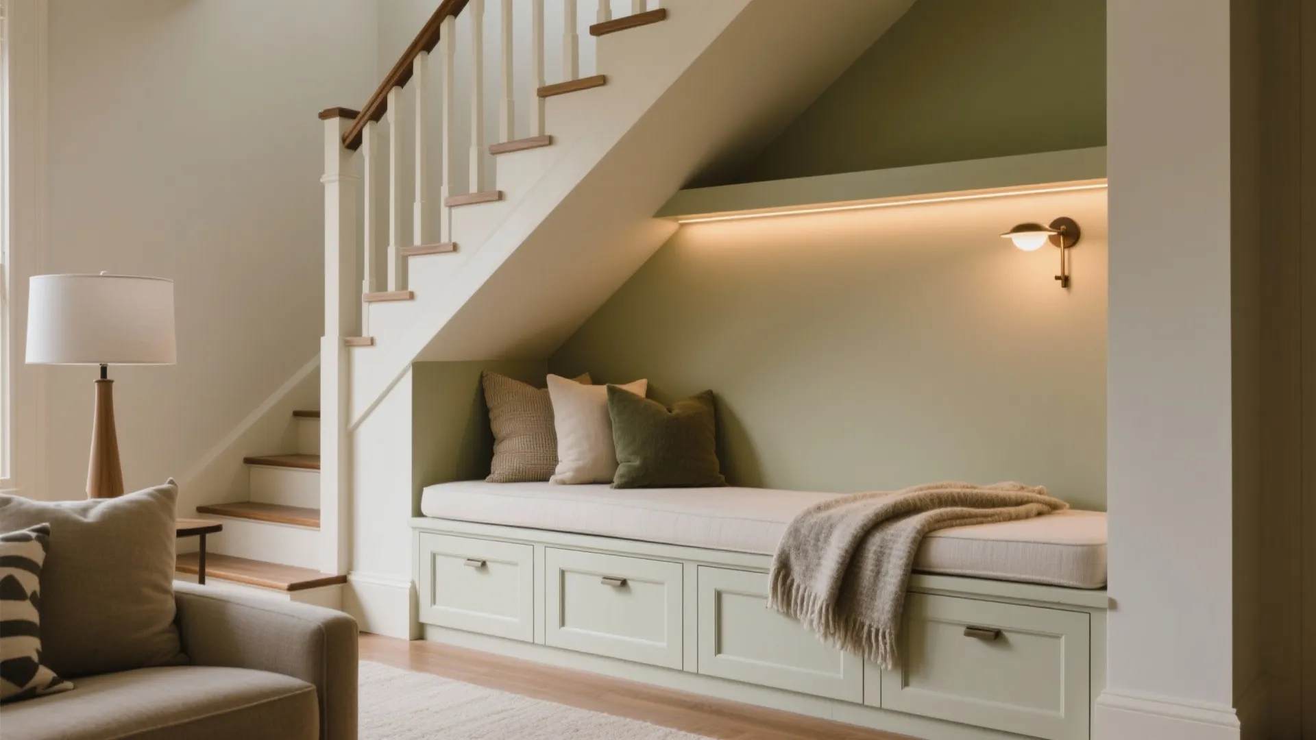 Reading Nook With Soft Lighting