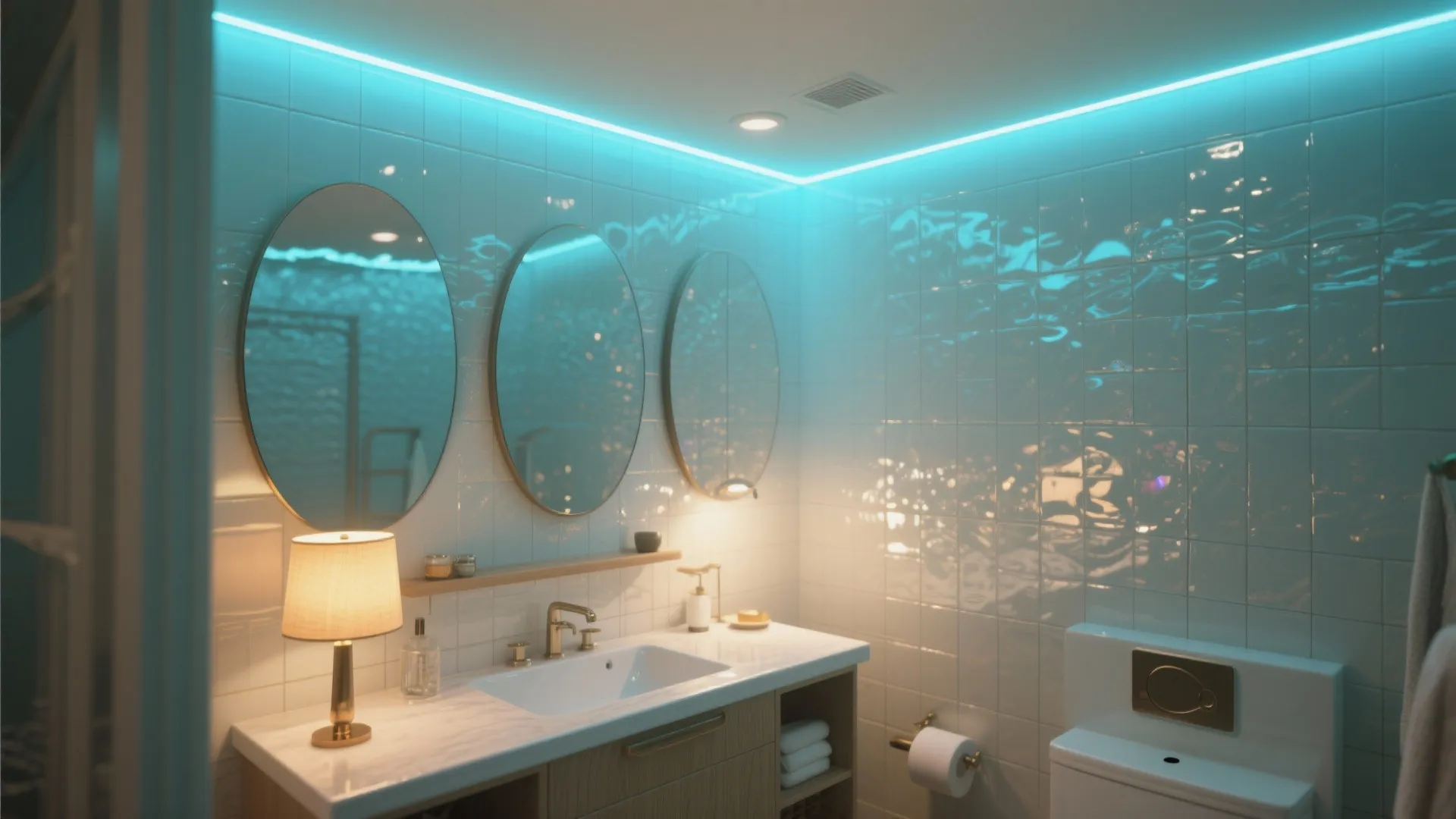 5. Underwater lighting and reflective surfaces