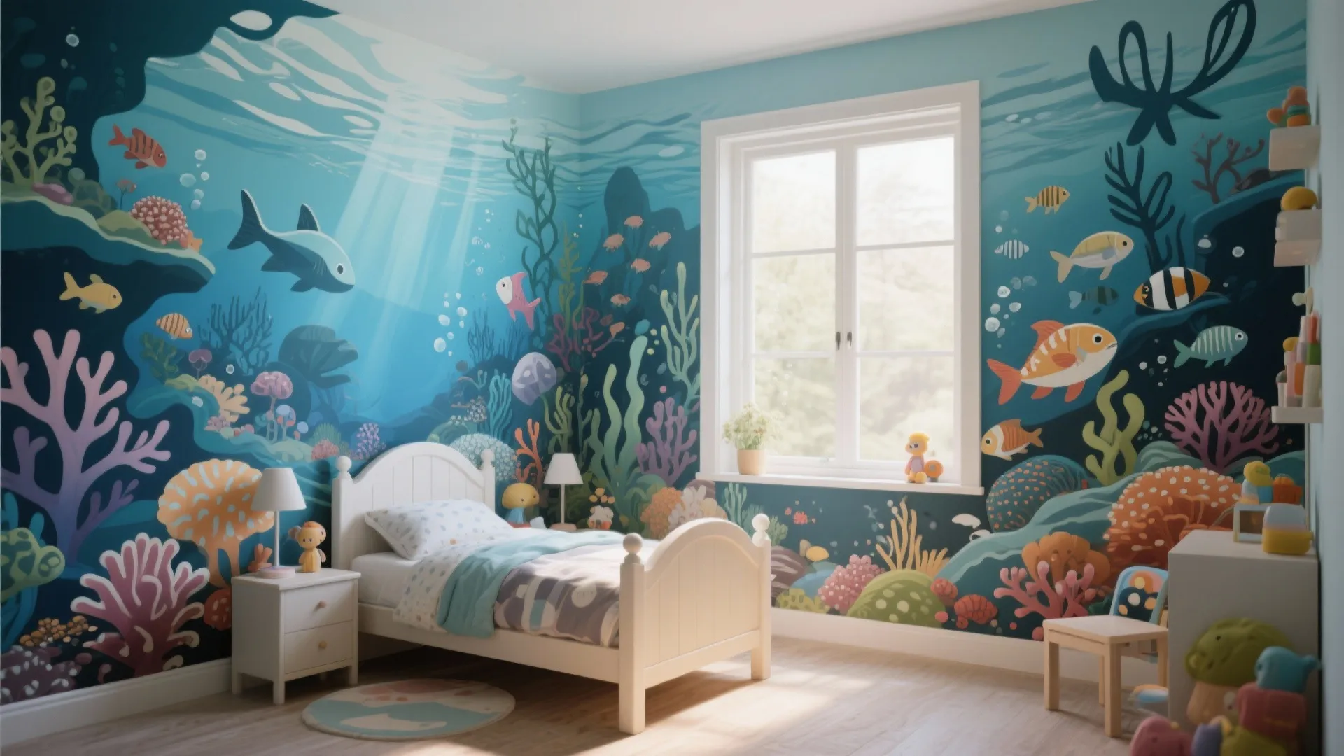 1. Whimsical Wall Murals