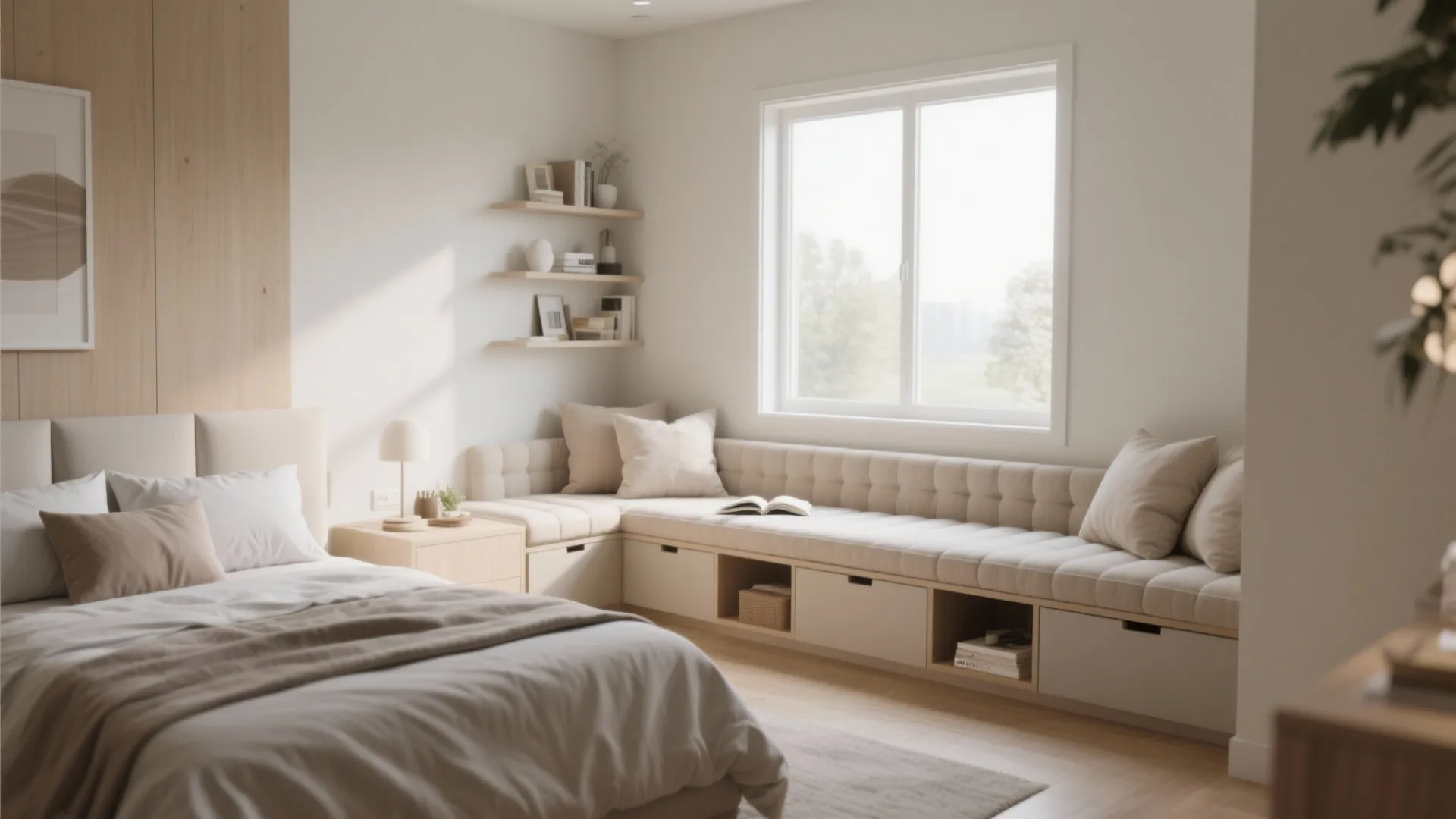 8. Under-window Storage Benches