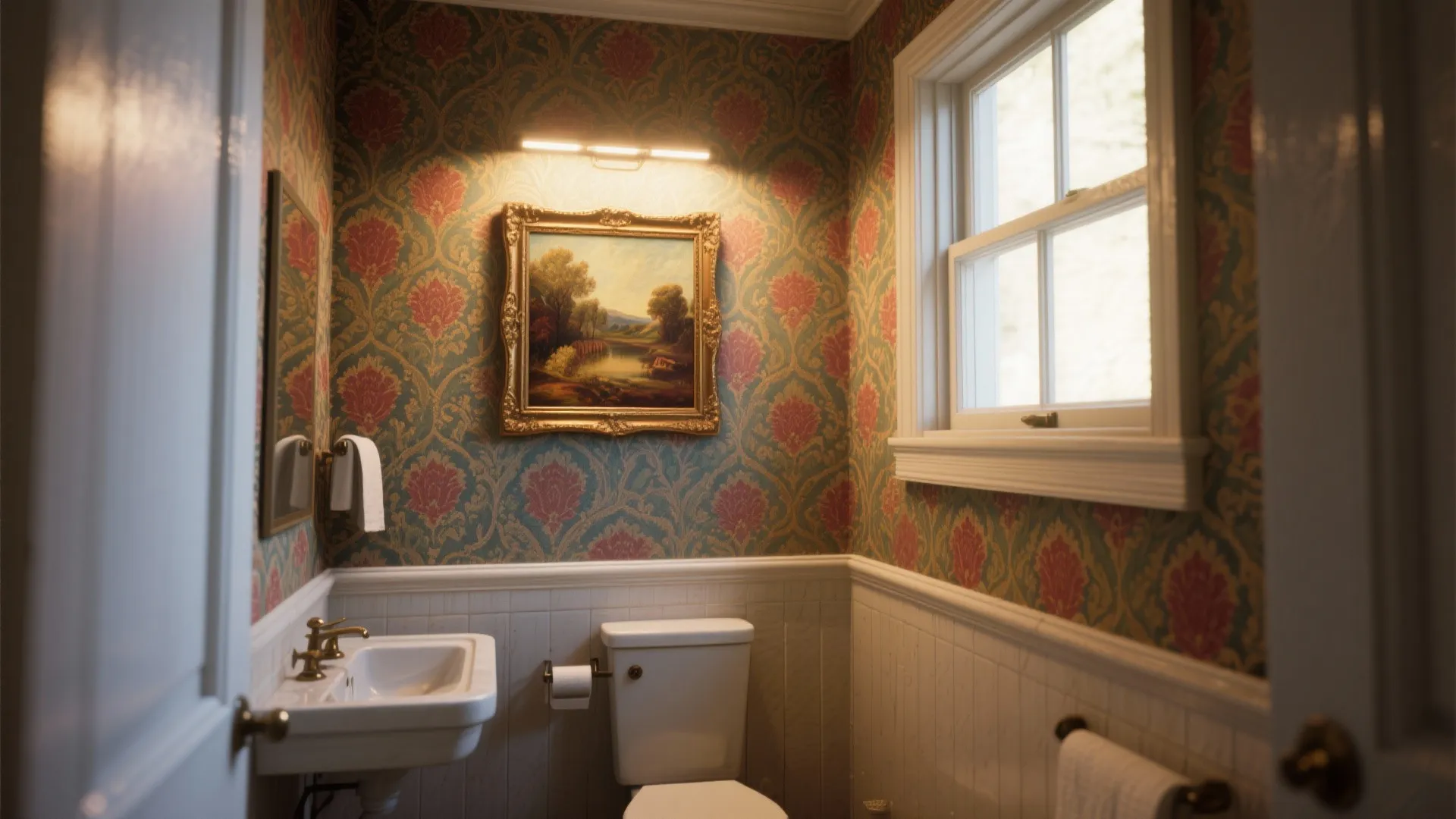 5. Don’t be afraid to hang oil paintings in unexpected rooms