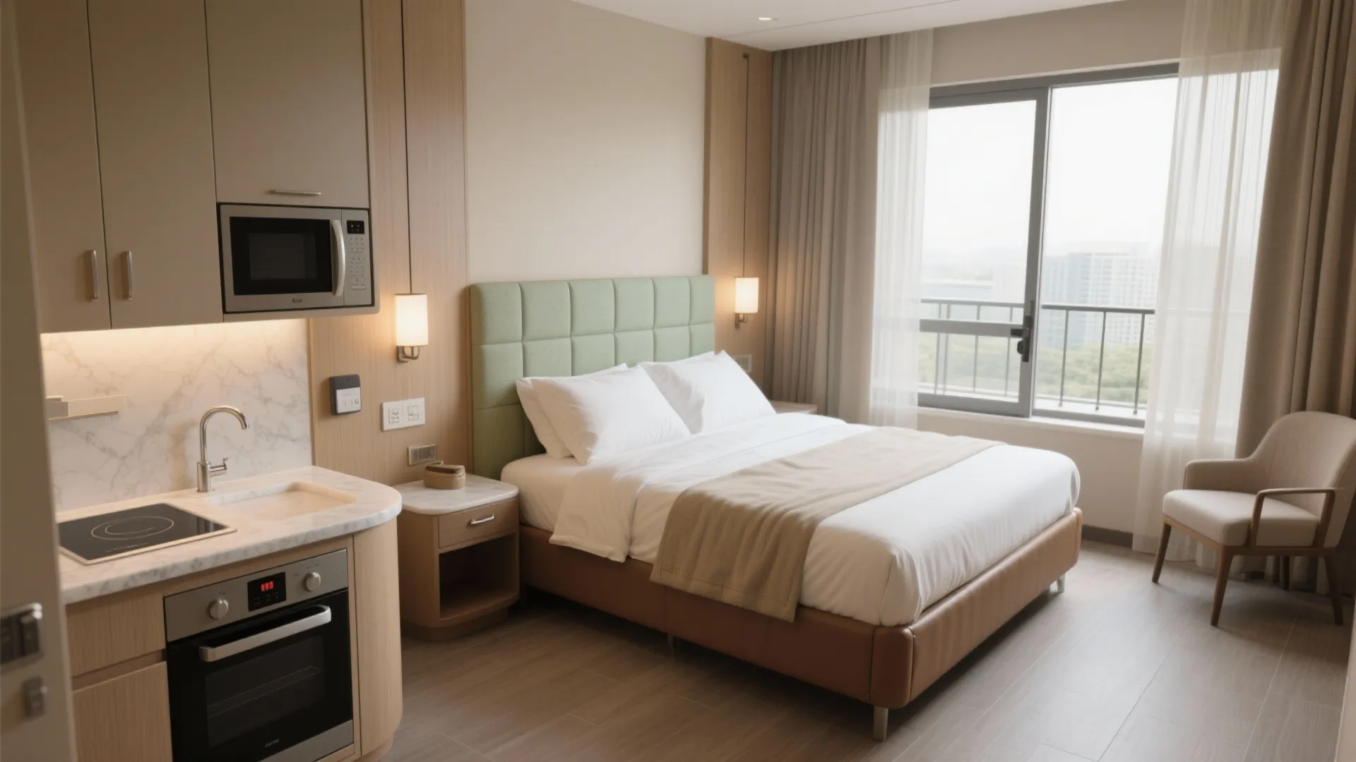 Universal-design luxury suites