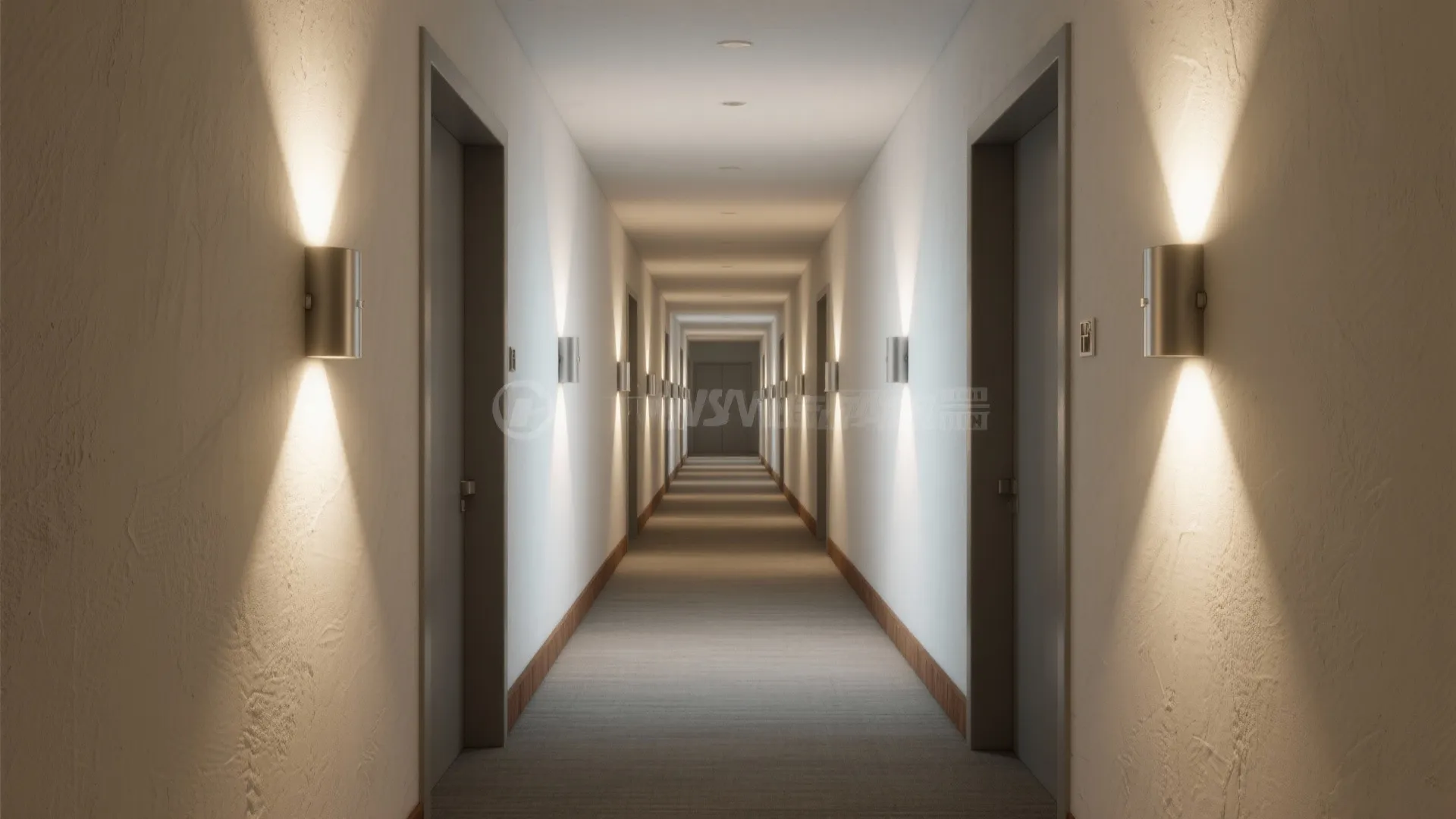 Up/Down Cylinder Sconces to Stretch Walls