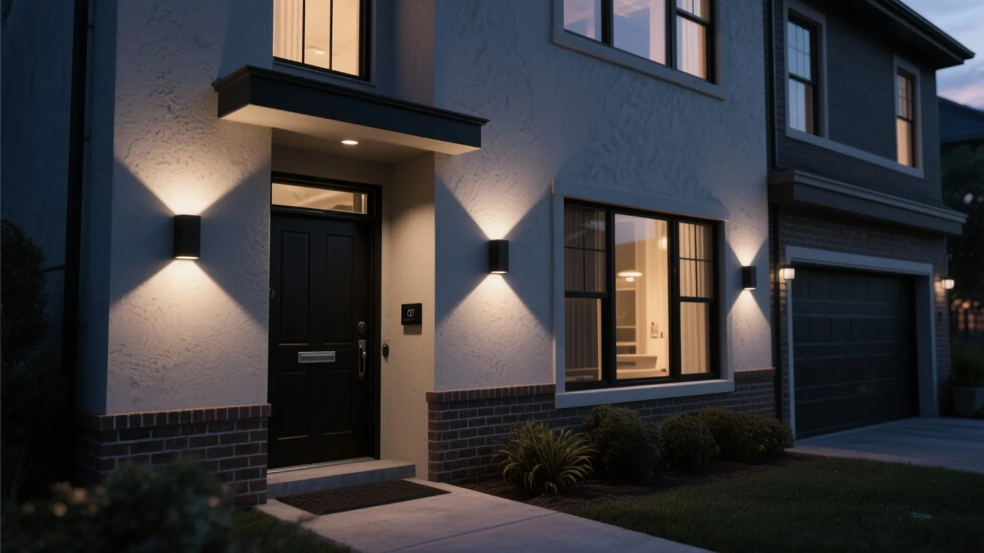 2. Up-and-Down Wall Lights to Add Architectural Drama