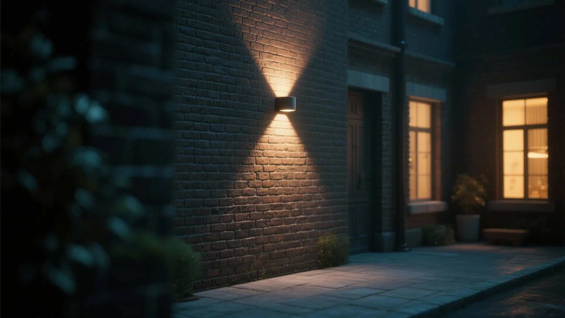 4. Up/Down Sconces for Dramatic Texture Wash