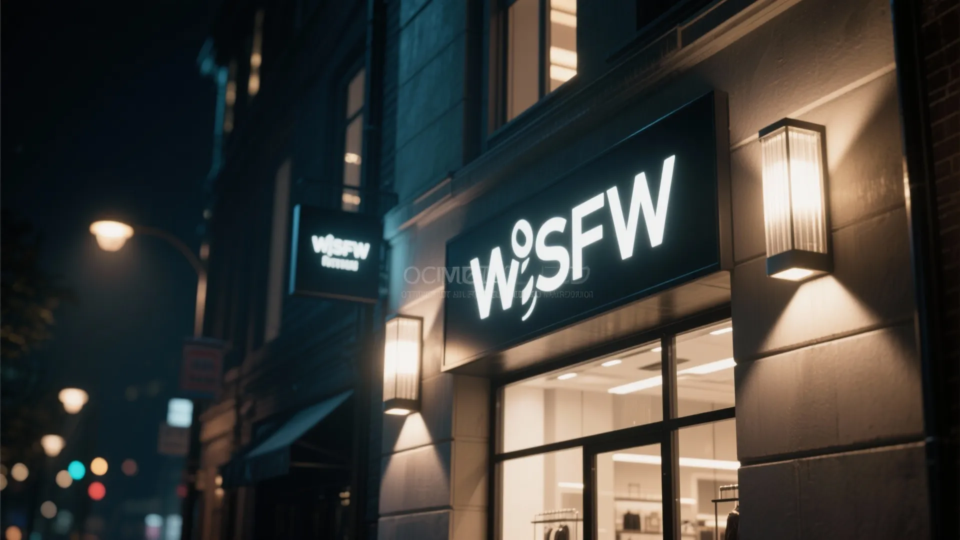 2. Up/Down Wall Lights to Accent Signage