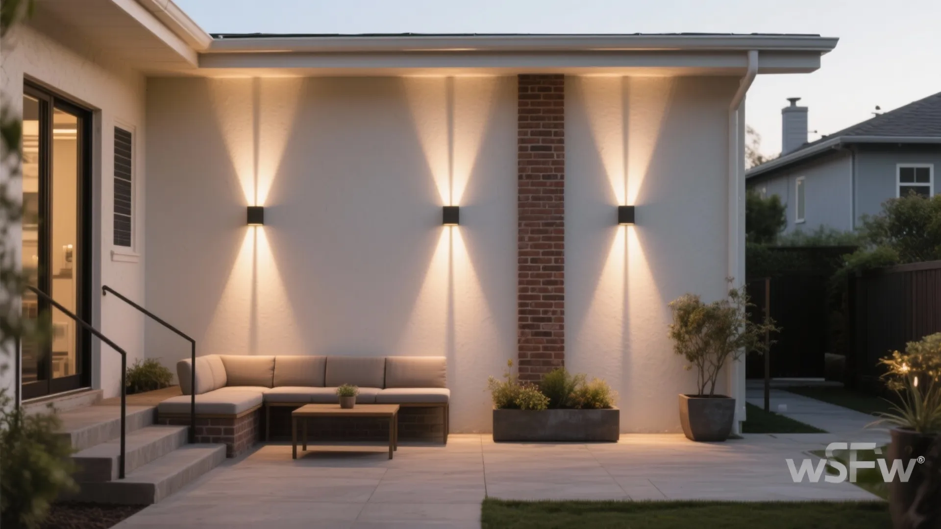 Bi-directional up/down wash lights