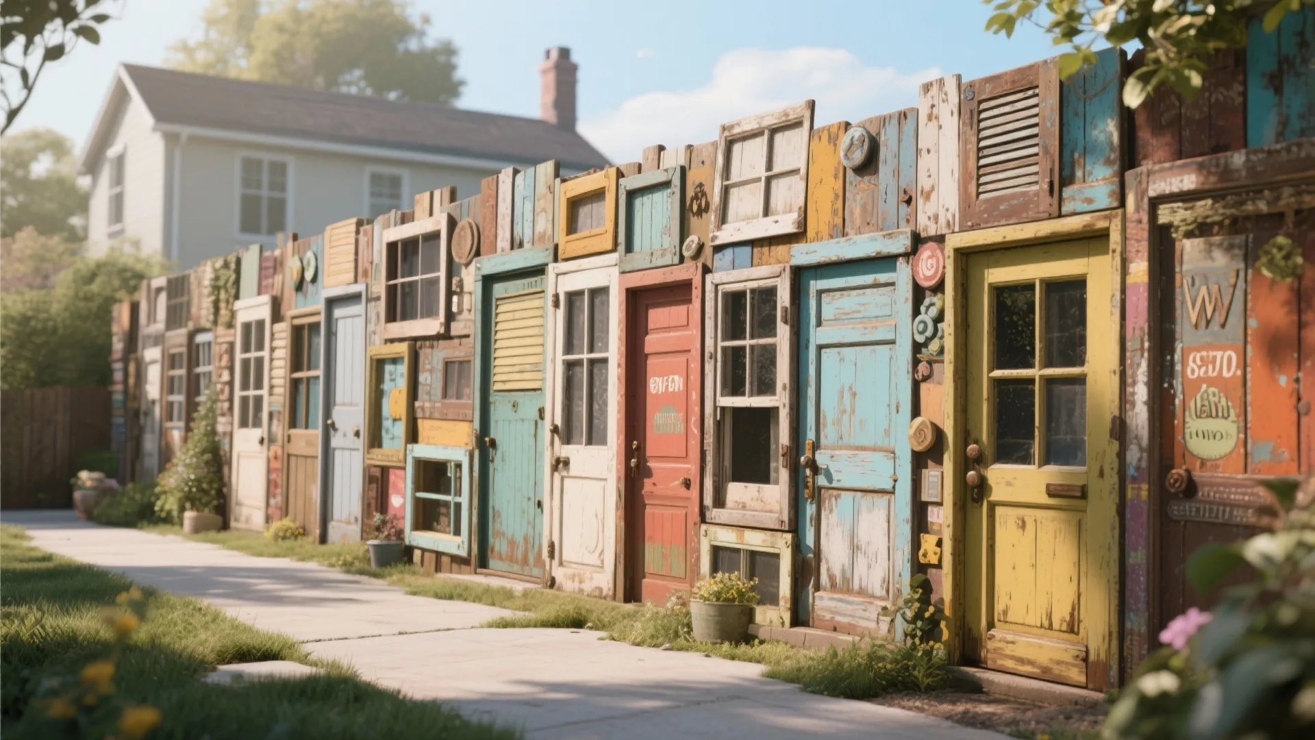 9. Upcycled Doors and Windows