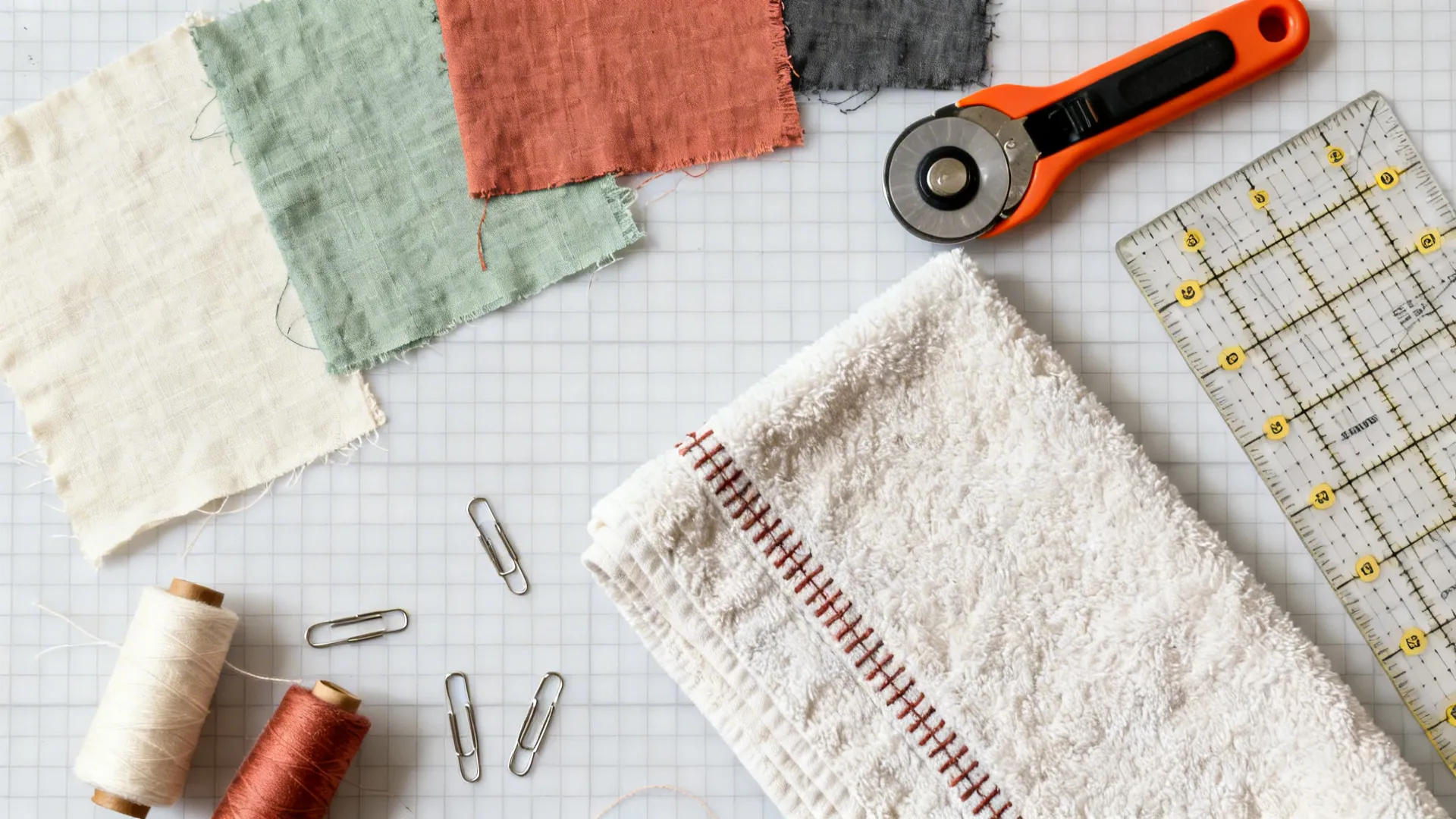 Idea 5: Quilted Upcycled Towels from Fabric Remnants