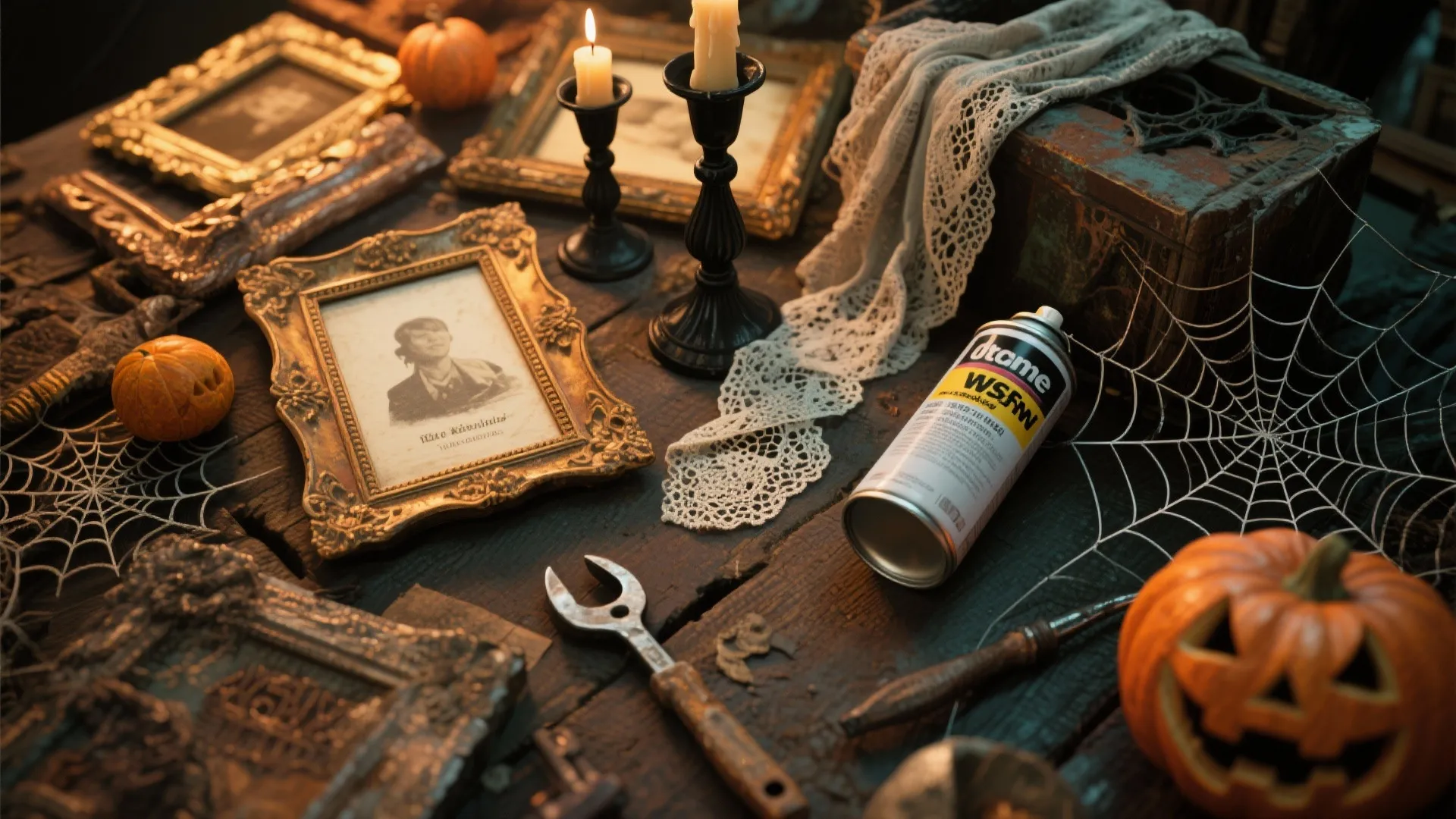 3. Upcycled props and thrifted finds