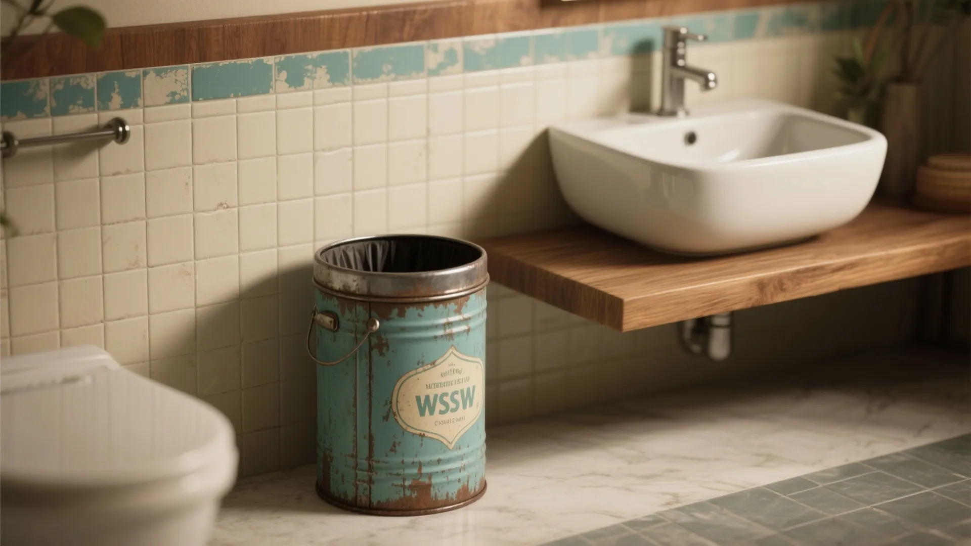 5. Upcycled or vintage can as a statement piece