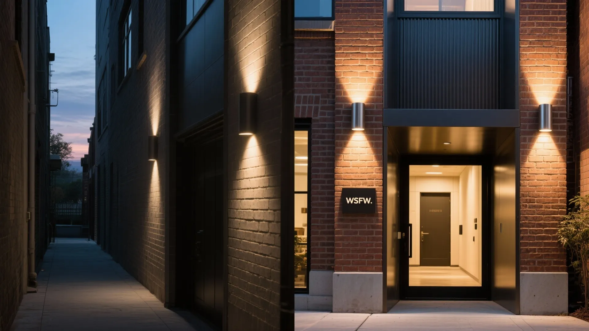 Up/down cylinders for vertical emphasis