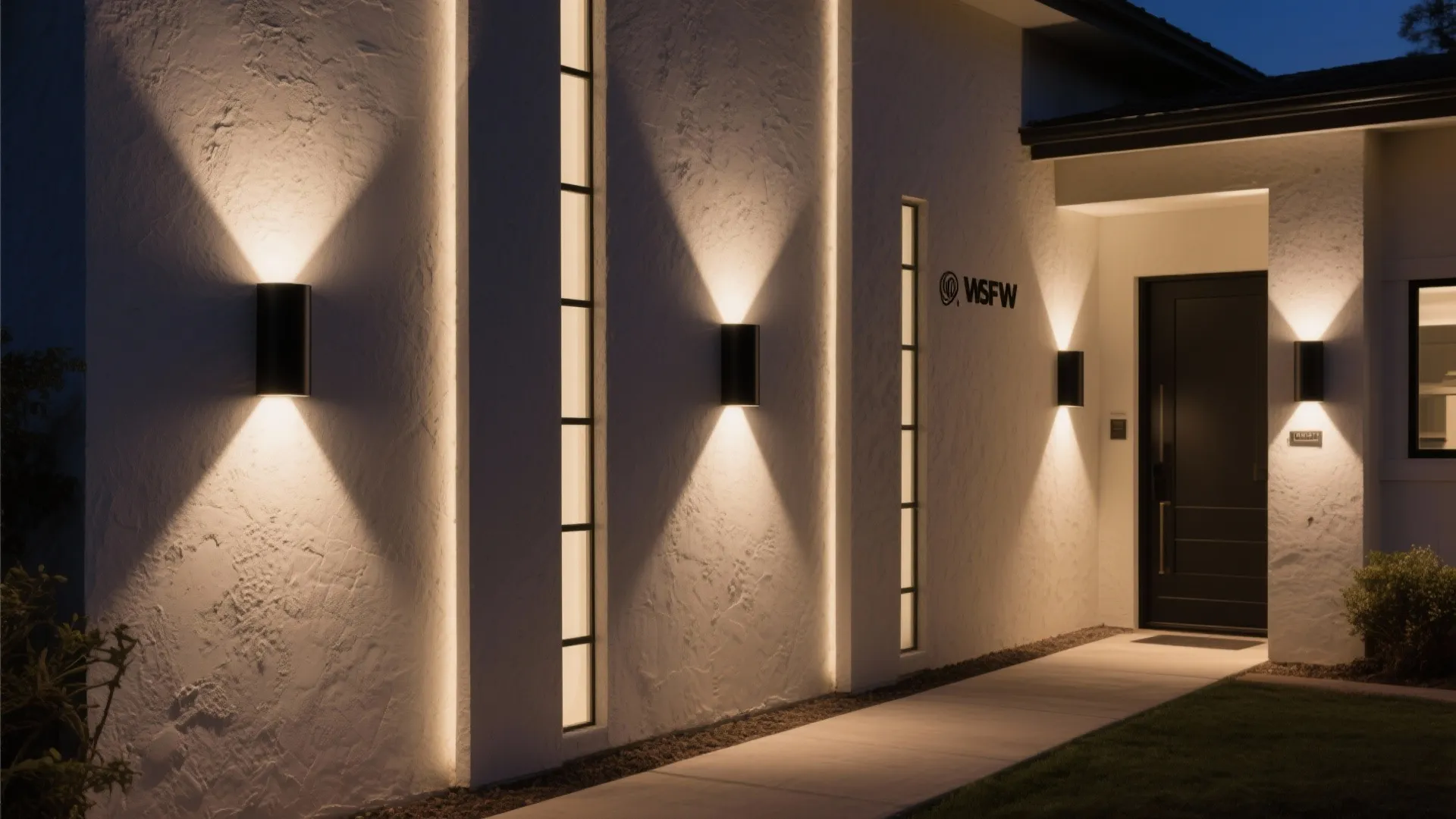 Up-and-down cylinder lights to sculpt texture