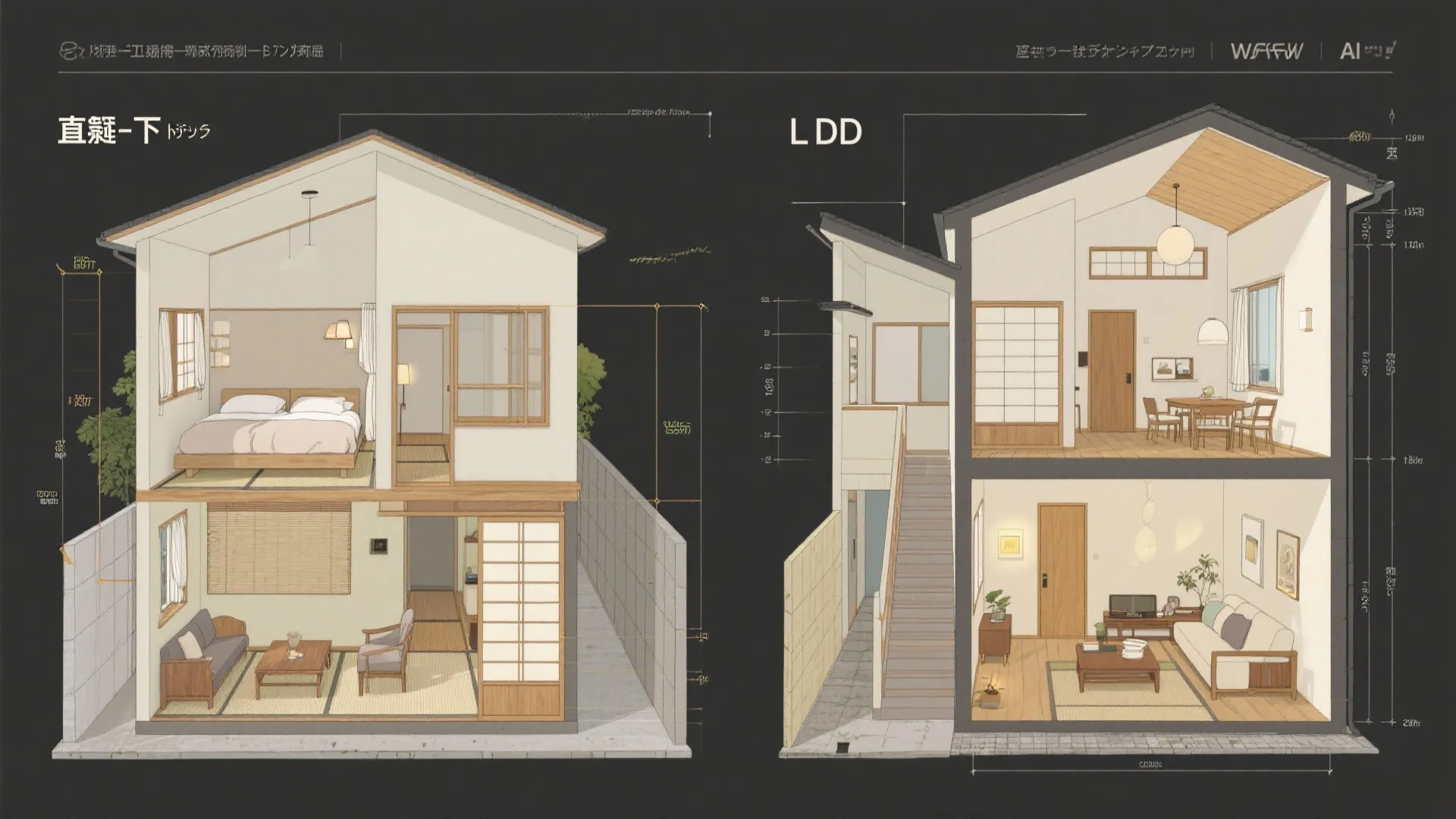 上下分離か左右分離か——二世帯住宅の動線計画と騒音対策