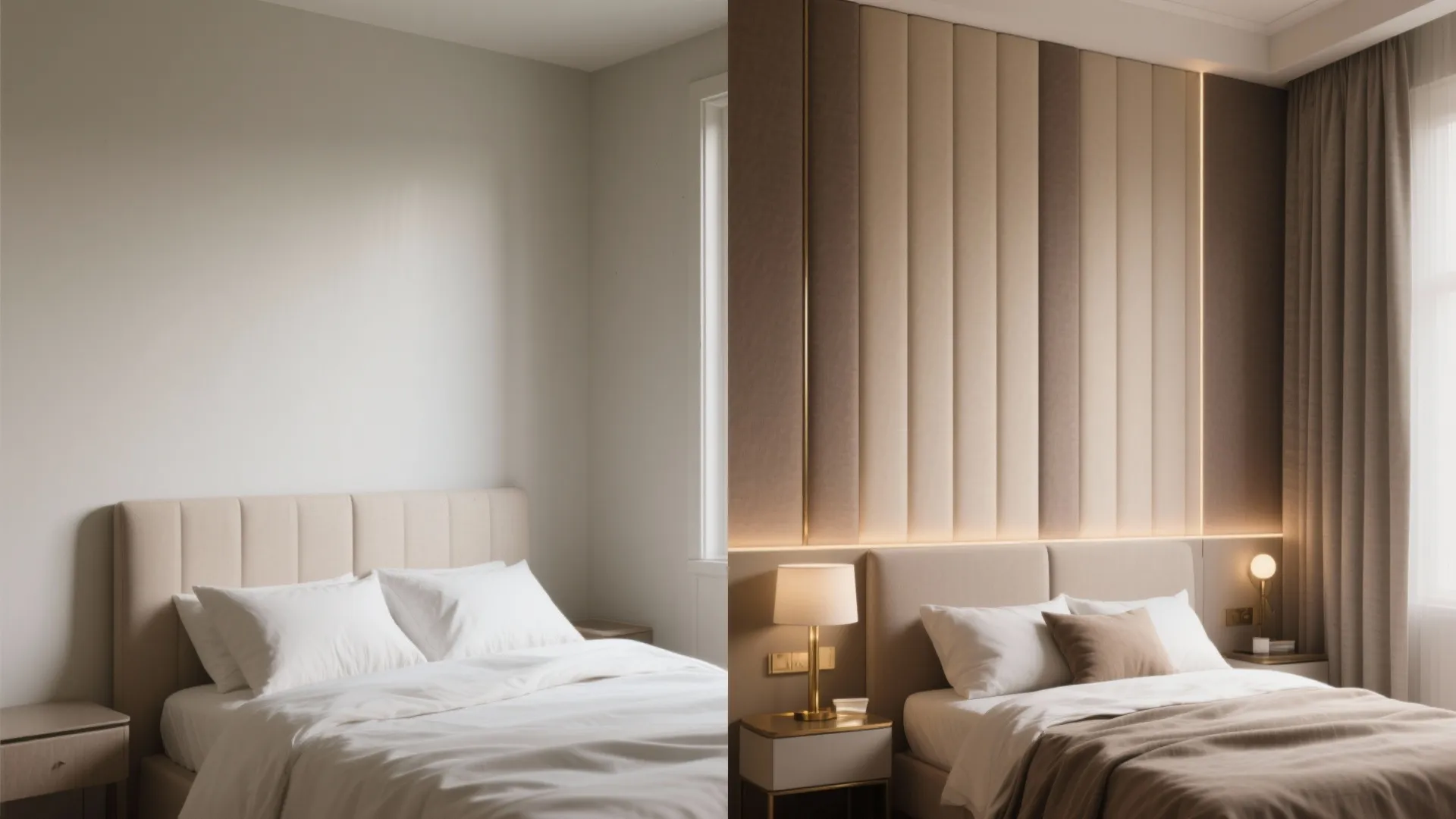 Upholstered Headboard Wall for Comfort and Acoustics