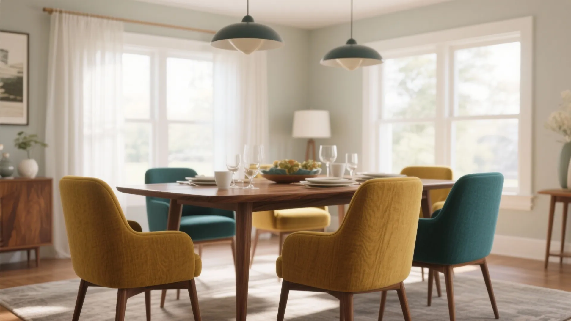 4. Upholstered Chairs with Personality