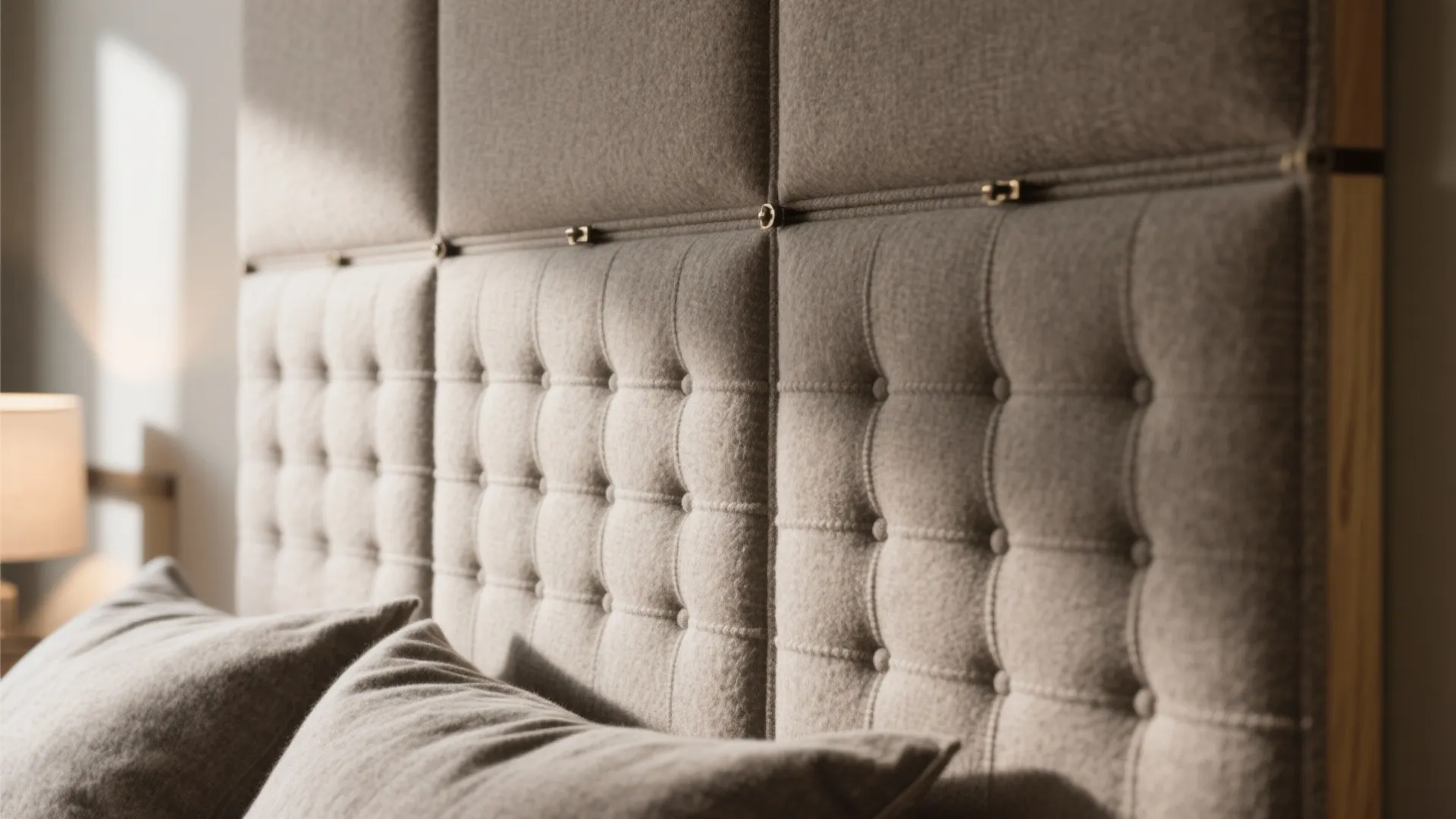 2) Upholstered Wall Panels for Hotel-Level Calm