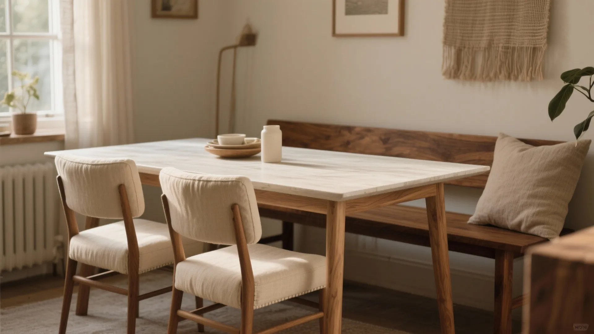 1. Pair Upholstered with Wood