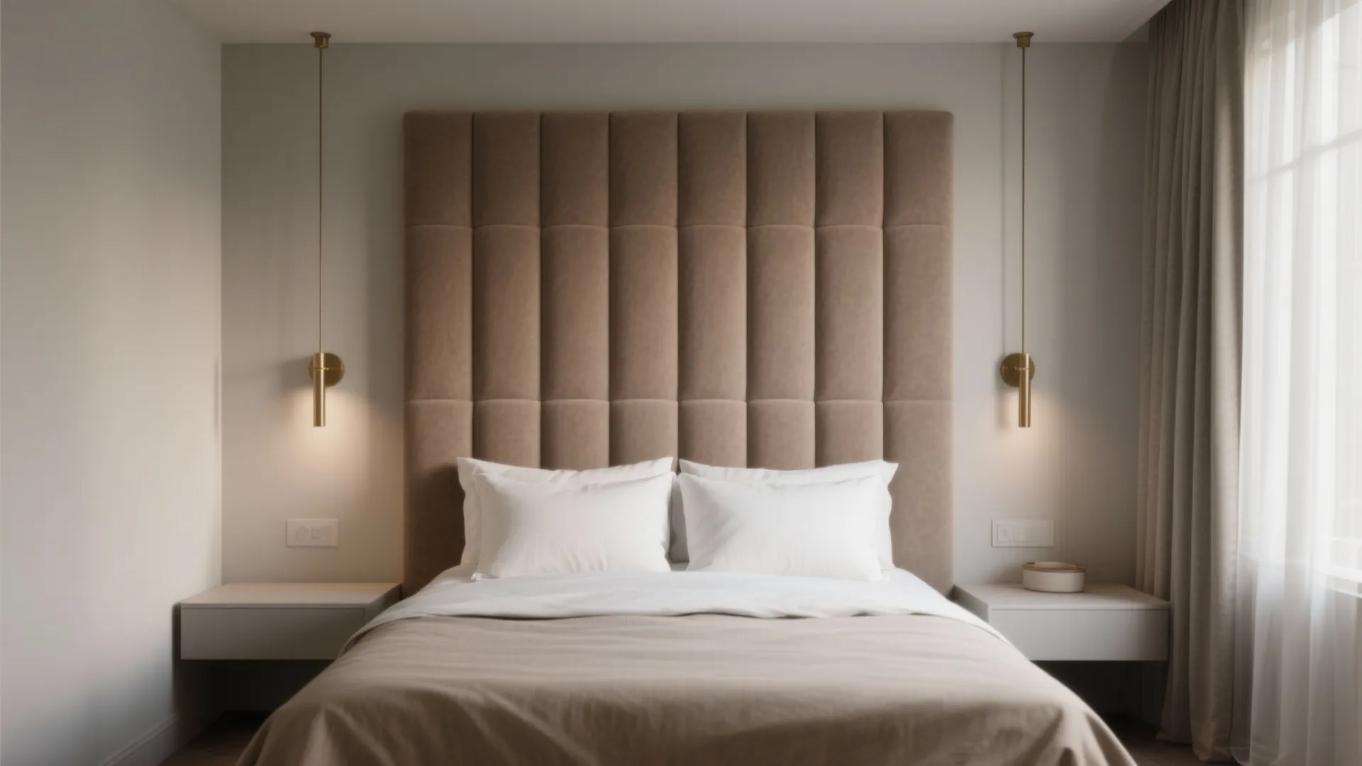 Upholstered Headboard Wall for Hotel-Level Comfort