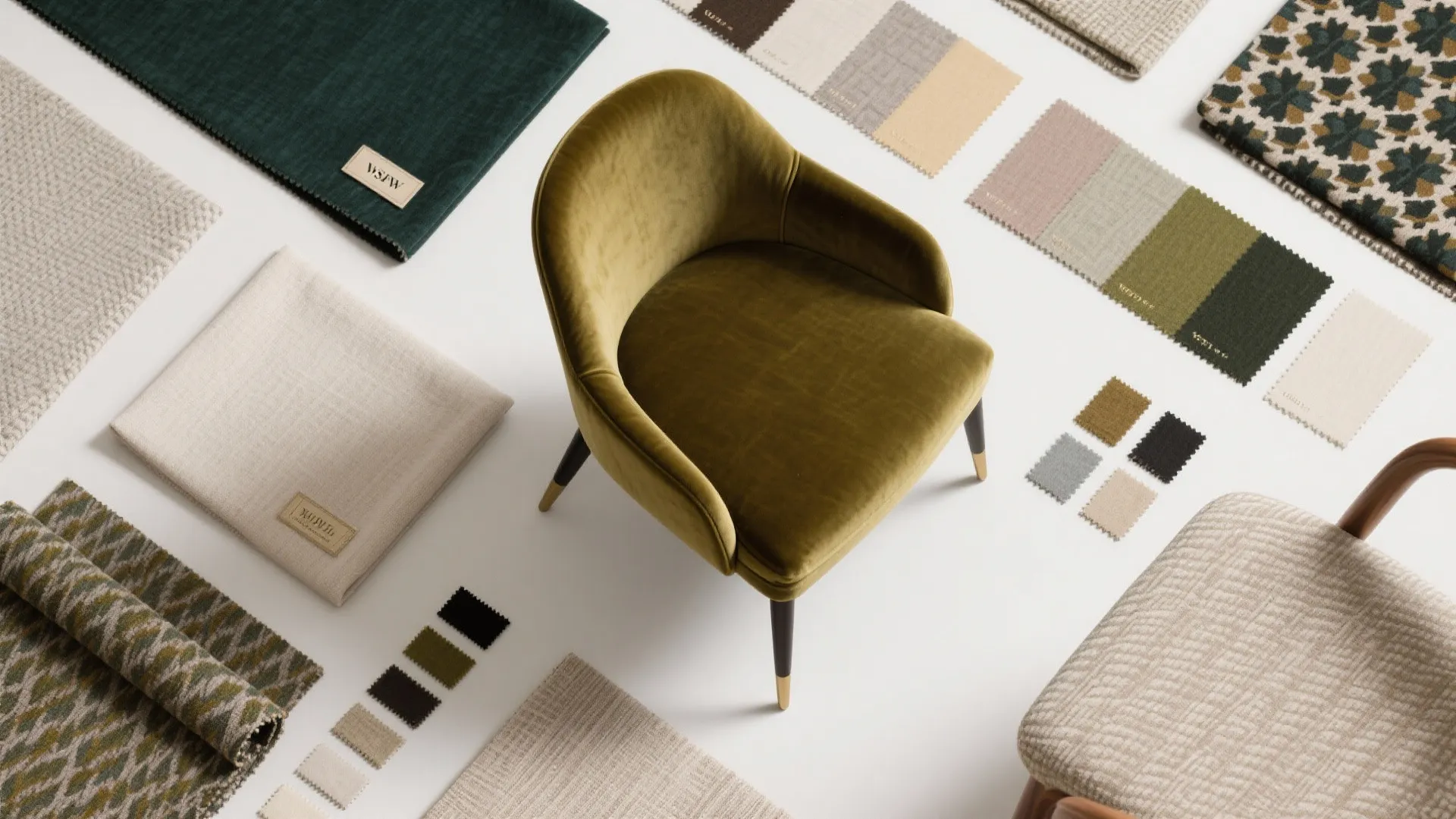 3. Mix Upholstery for Texture