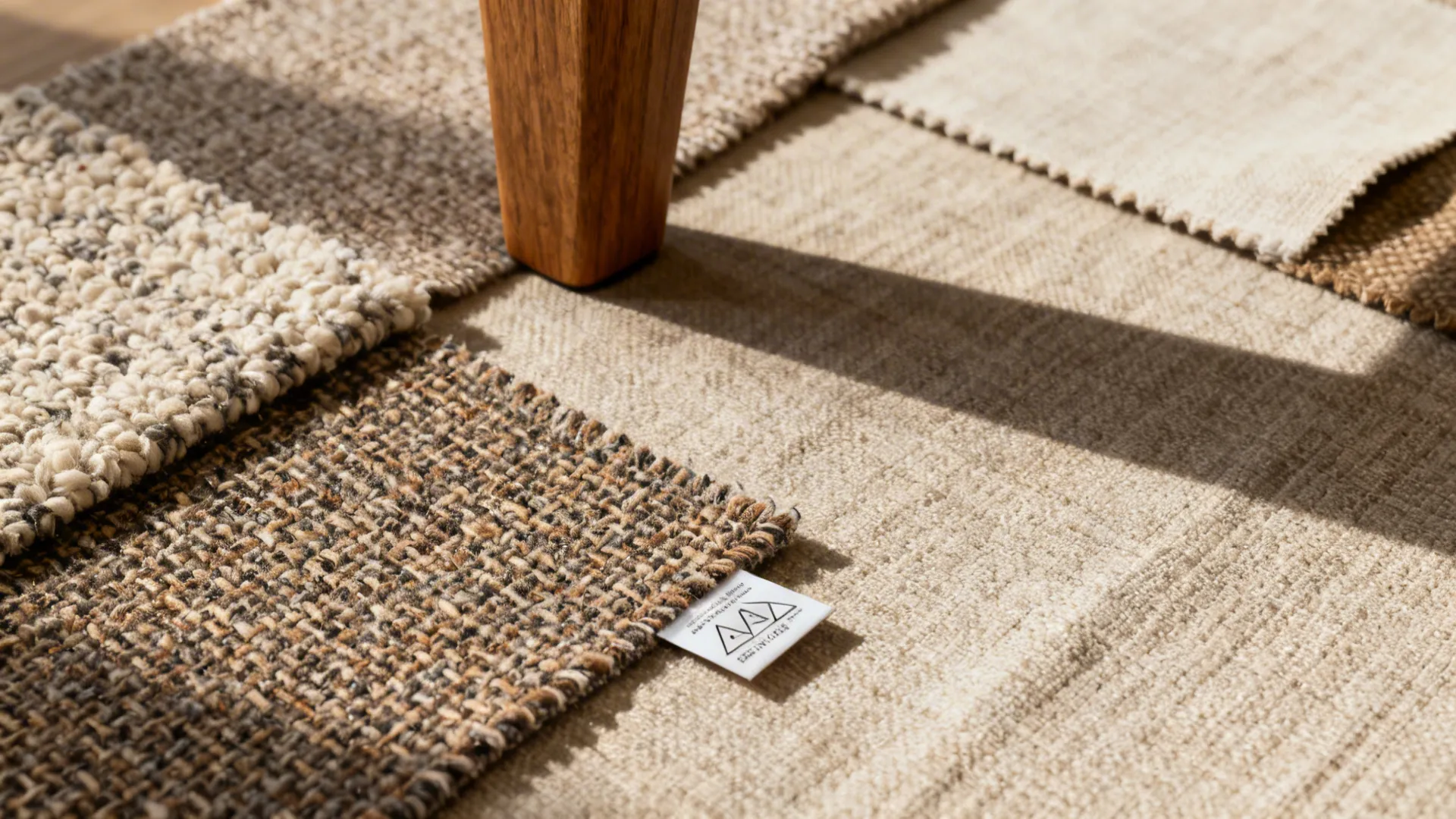 5. Textured upholstery to add warmth without bulk