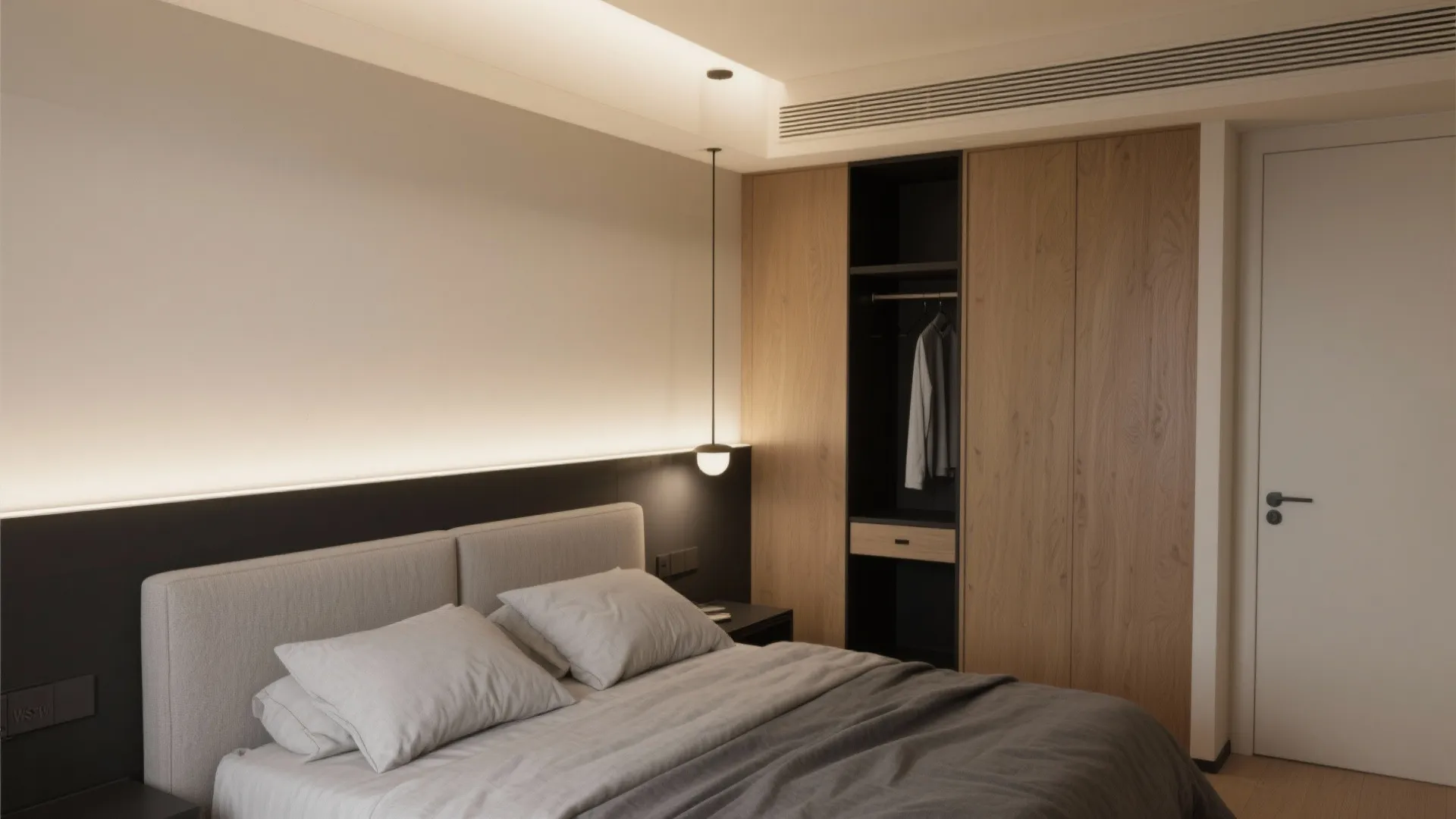 Soft uplight and downlight layers for mood