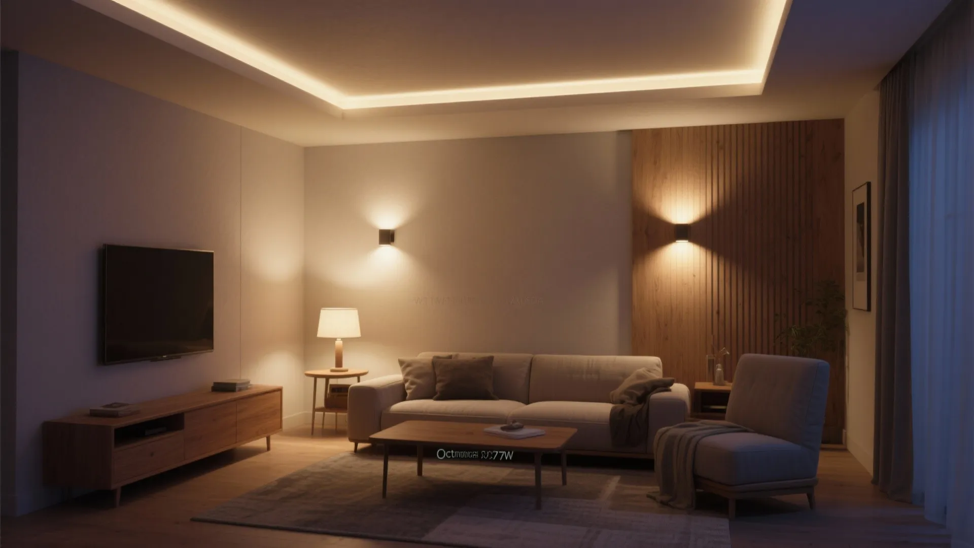 Indirect wall uplight for a cozy glow