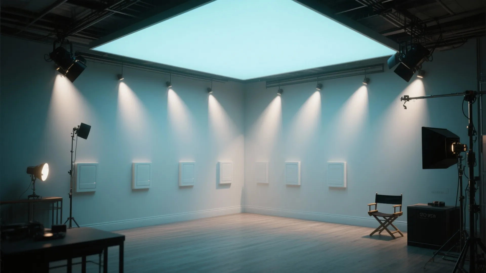 4. Integrated wall packs with uplight for faux ceiling height