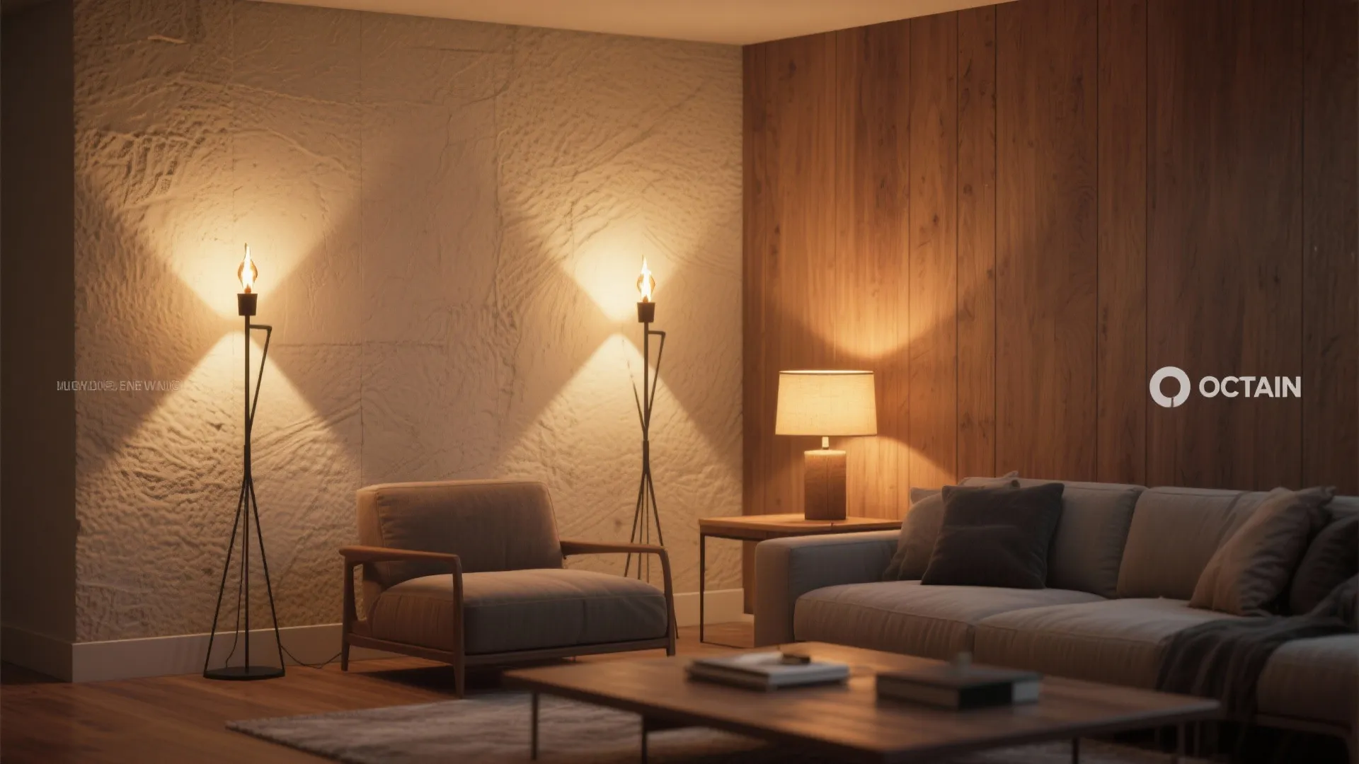 3. Use floor uplighters and torchières for indirect glow