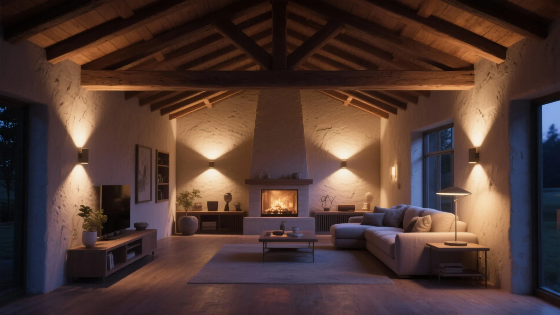 3. Wall washes and uplighting for architectural drama