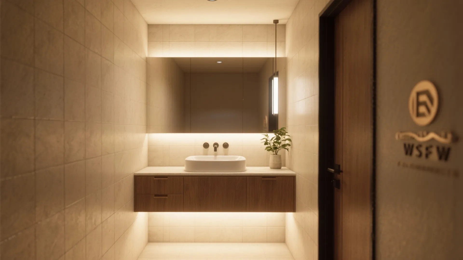 5. Accent Uplighting to Create Depth