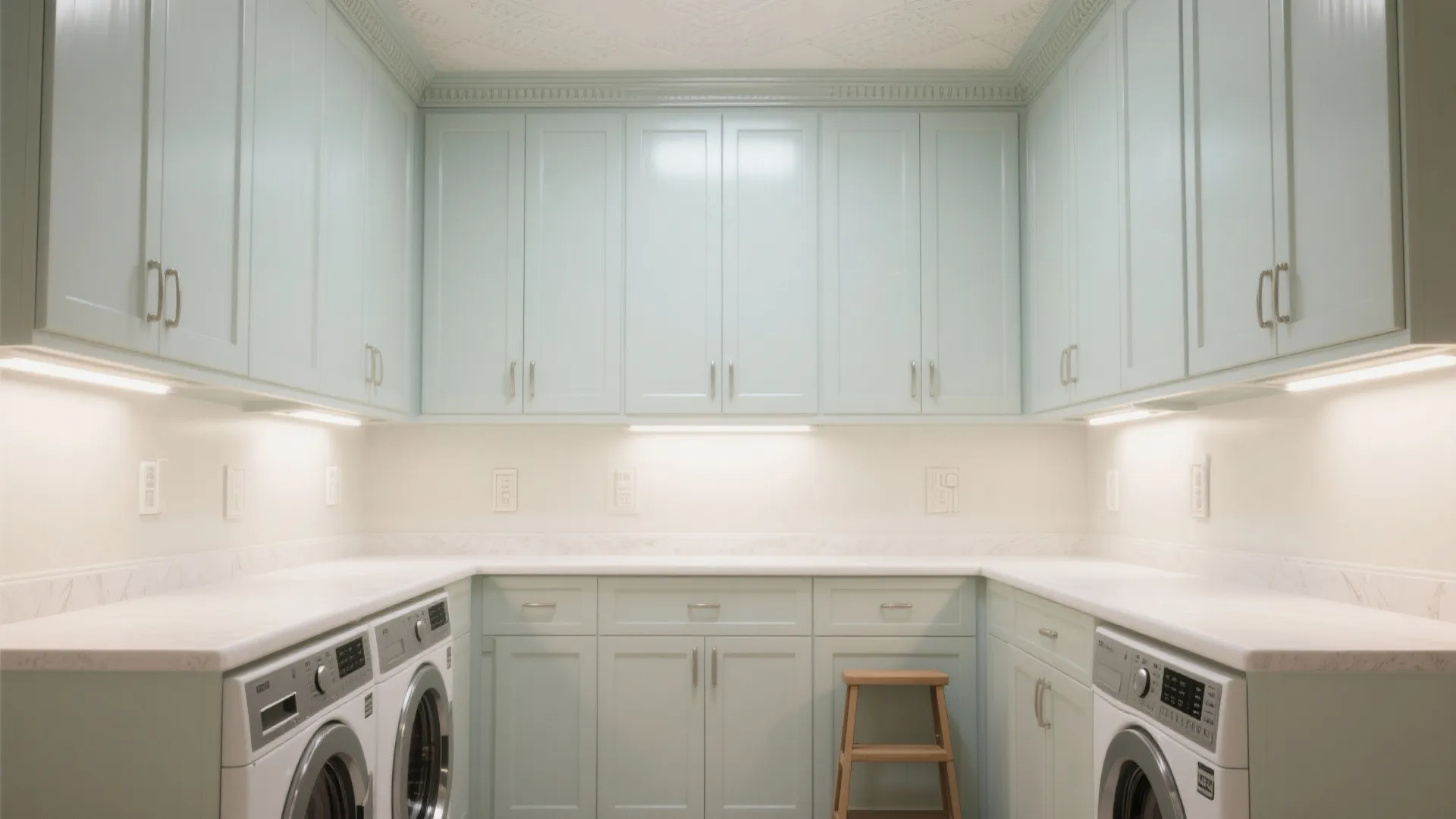 2. Upper cabinets to the ceiling with lighter finishes