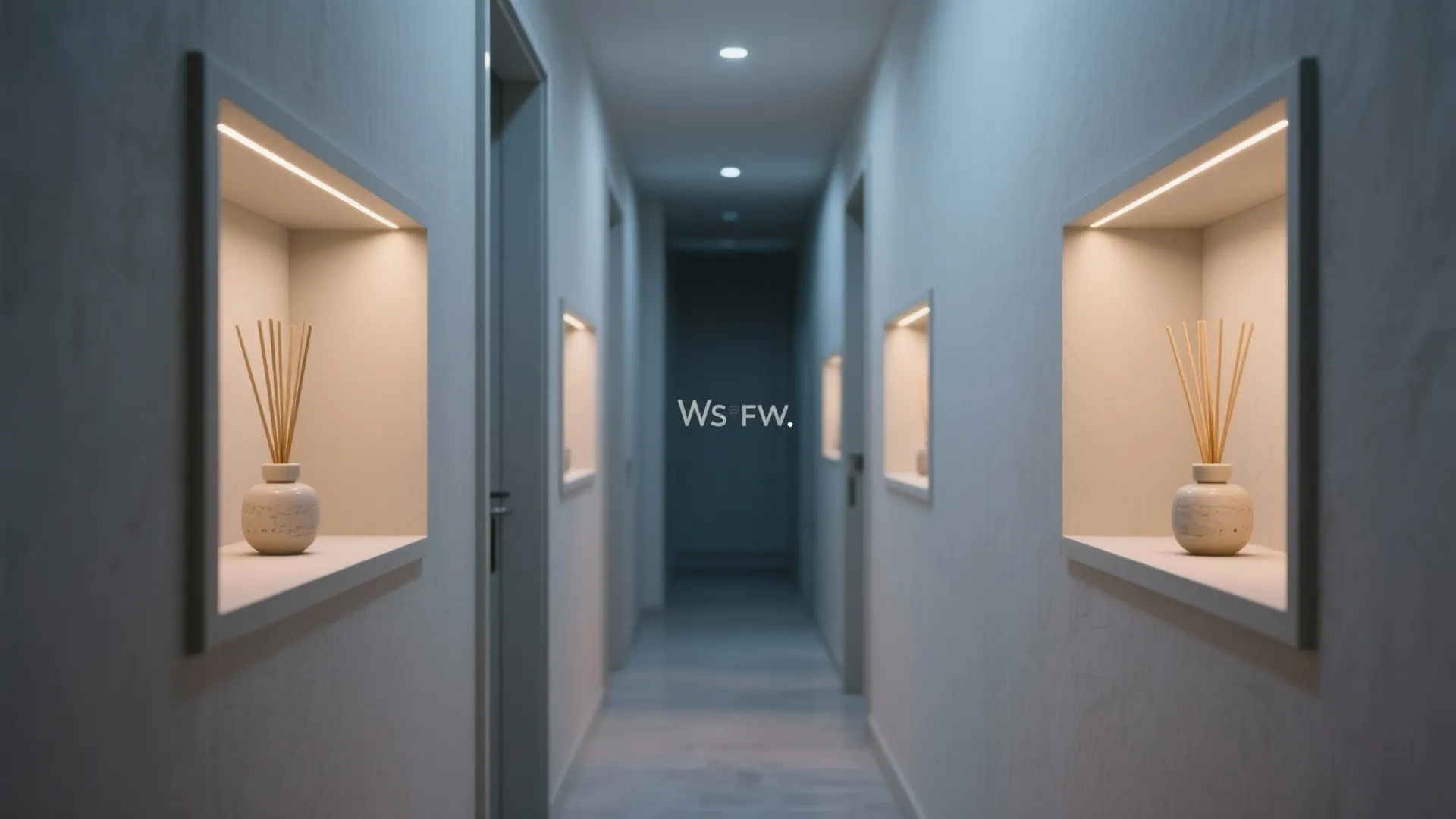 Shallow Upper Niches for Slim Storage and Scents