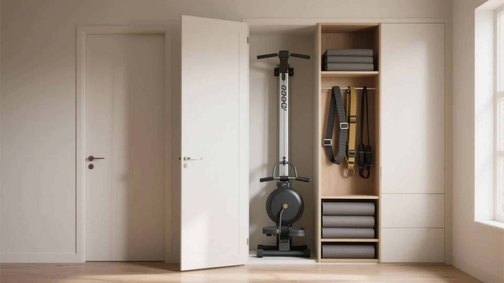 2. Upright rowers and vertical storage