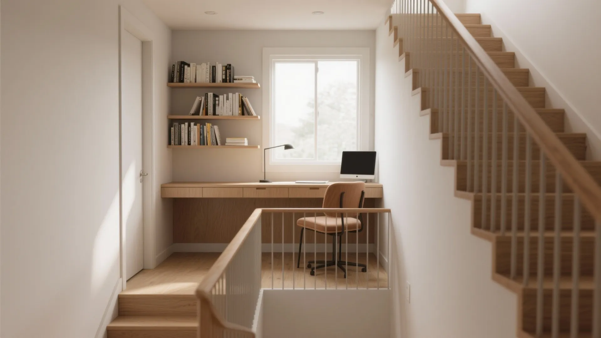 4. Multi-use upstairs landing as a mini-office or reading nook