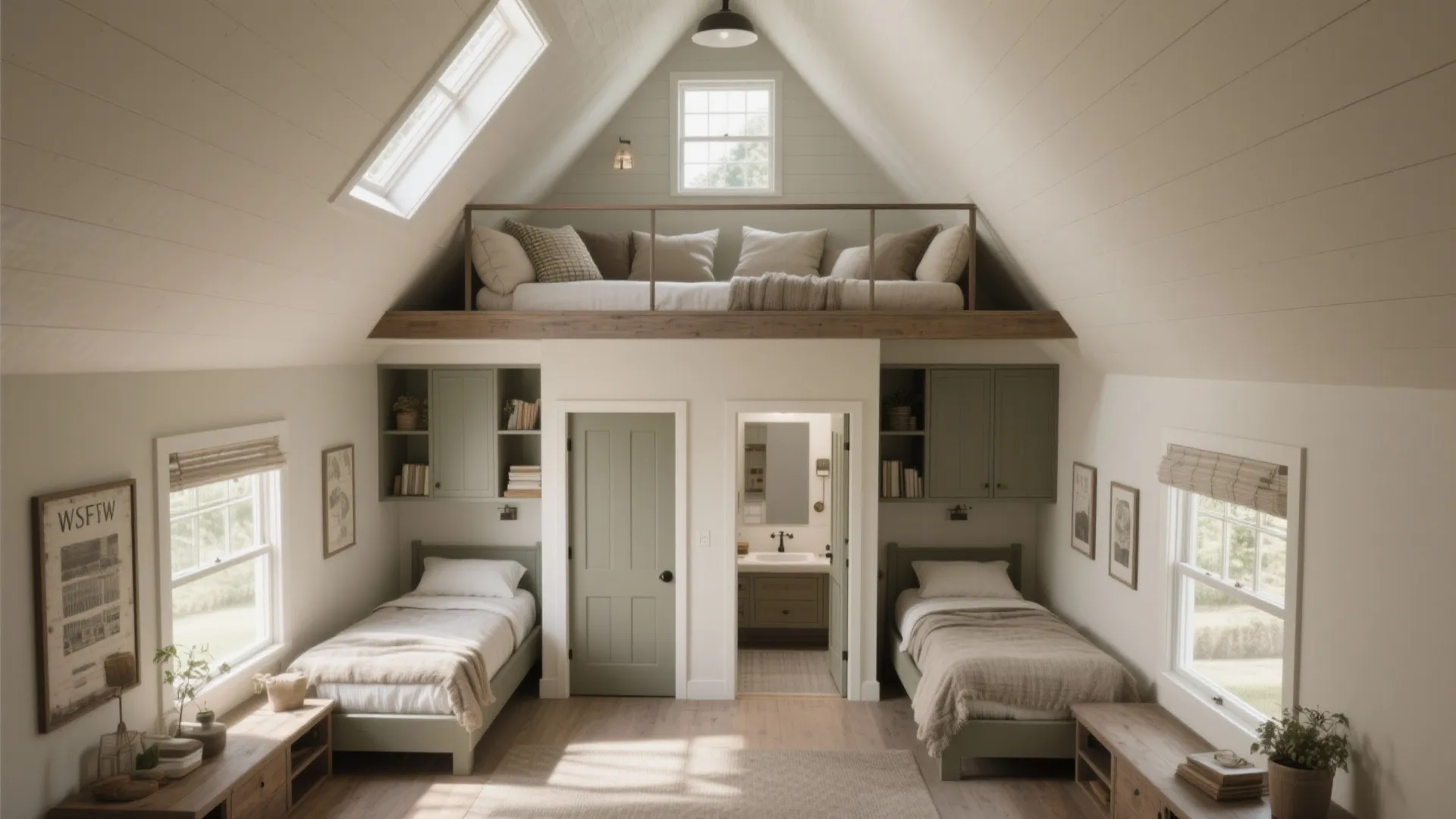 4. Versatile Upstairs with Two Secondary Bedrooms and Loft