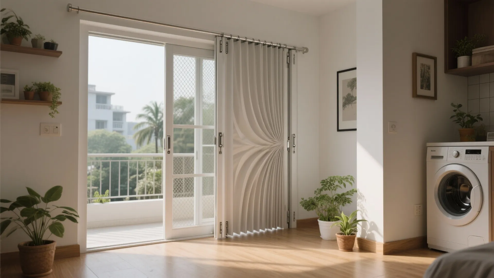 2) uPVC Slide-and-Fold (Accordion) Doors