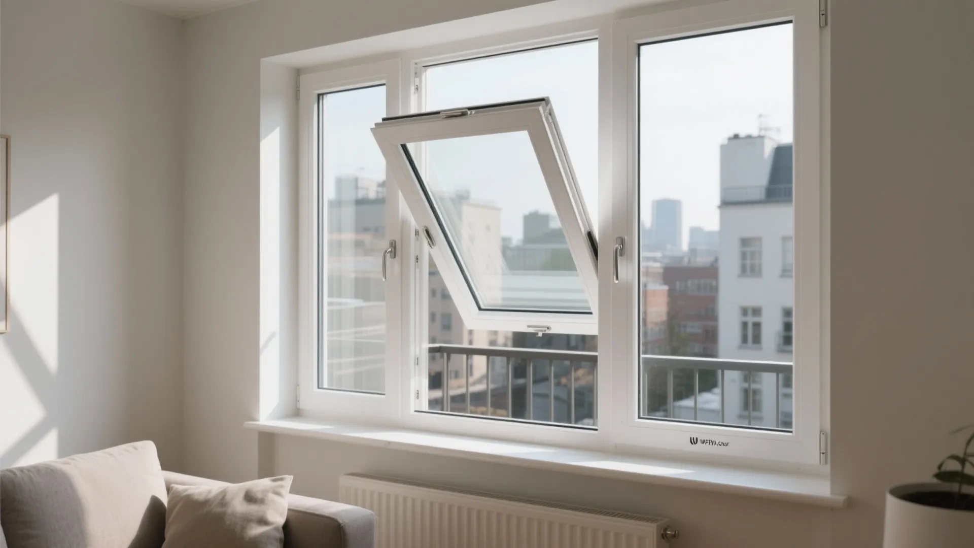 2) uPVC Tilt-and-Turn Frames for Sound and Airflow