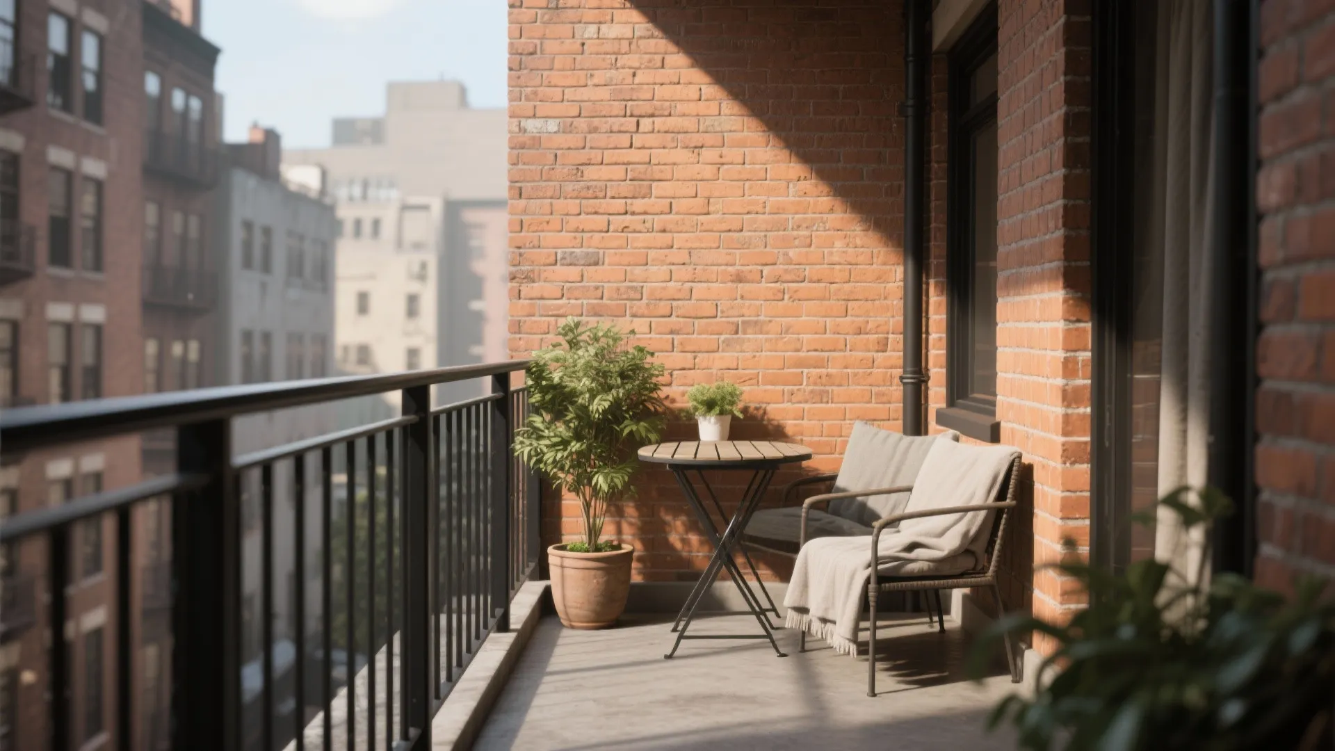 5 Balcony Brick Wall & Railing Design Ideas