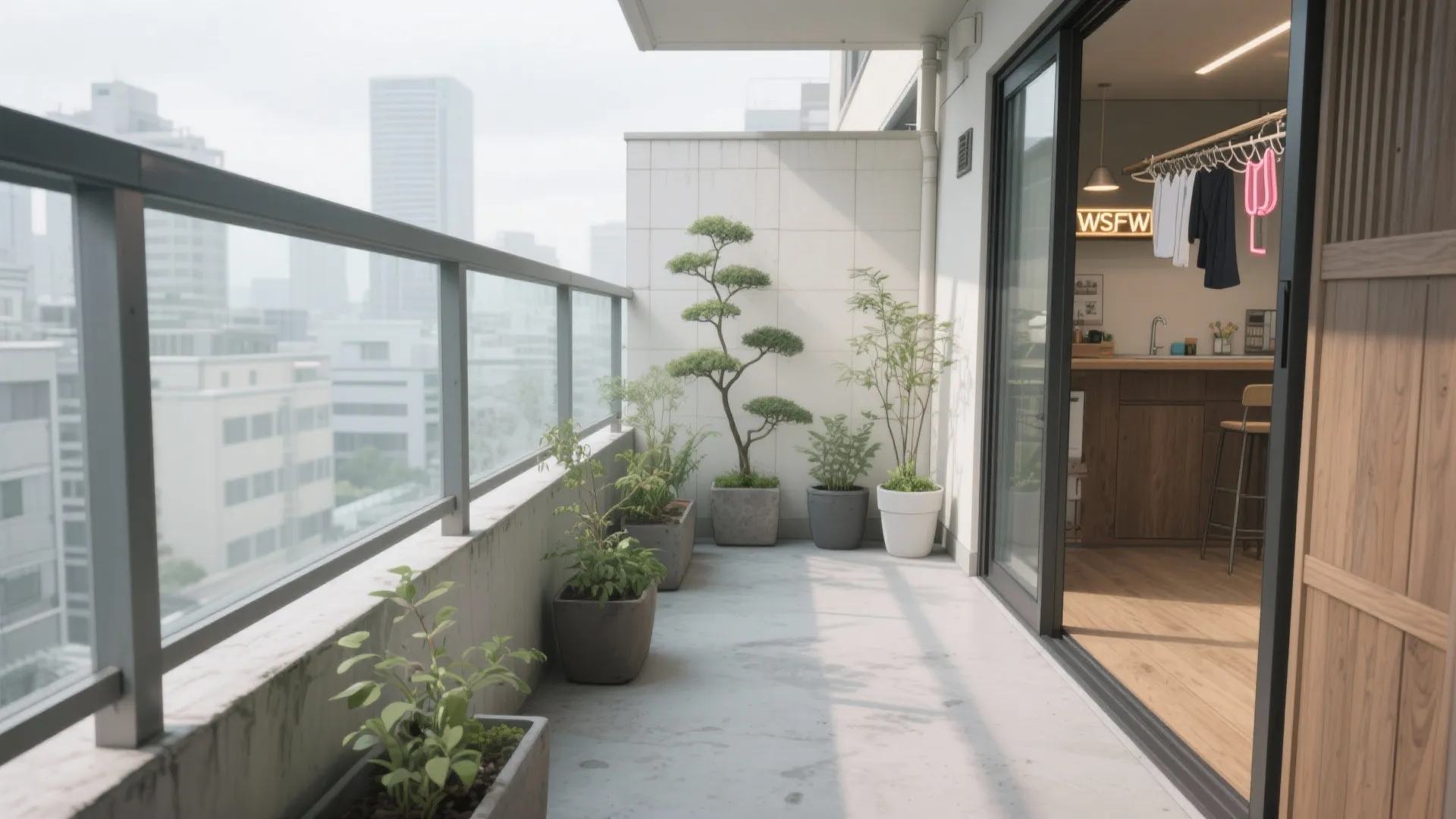 ベランダの植栽と洗濯動線を最適化：日式風景でも“餌場と宿り”を作らない