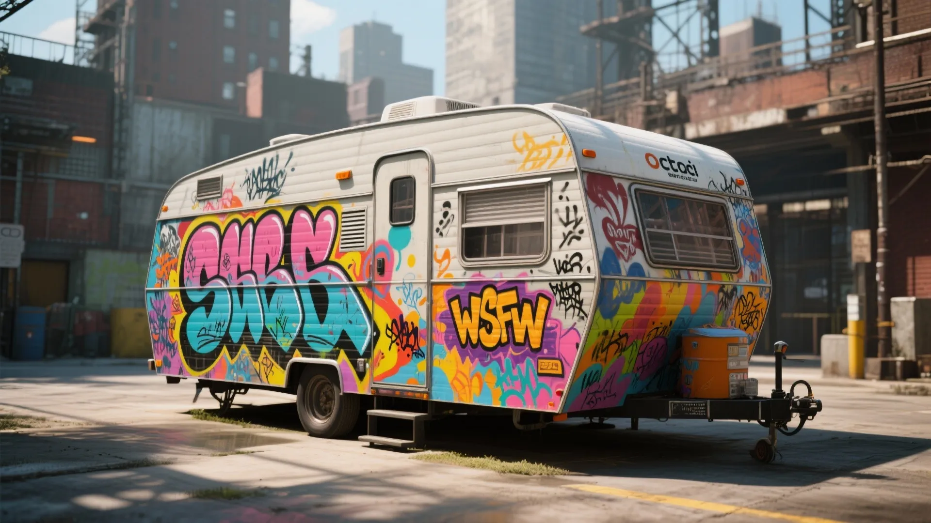 6. Urban Graffiti Look