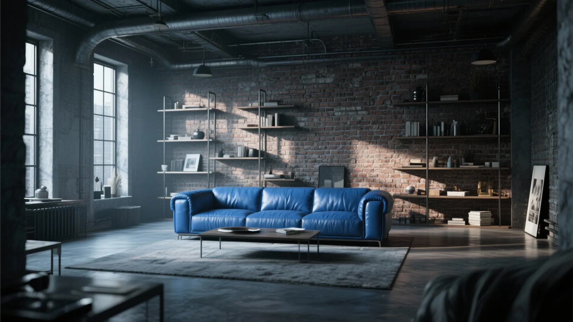 4. Urban Loft Industrial Contrast