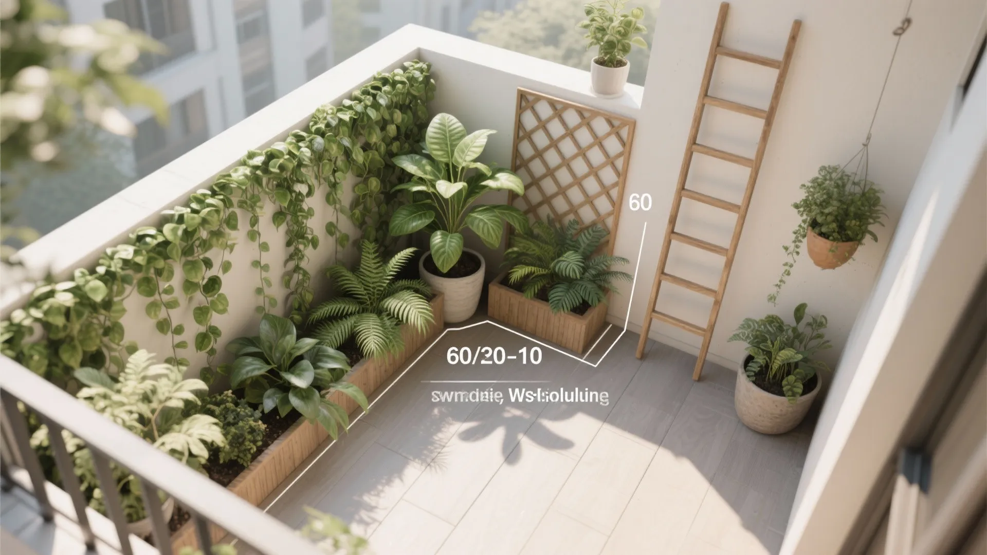 2) Urban jungle pop: “Wild roots, city views.”