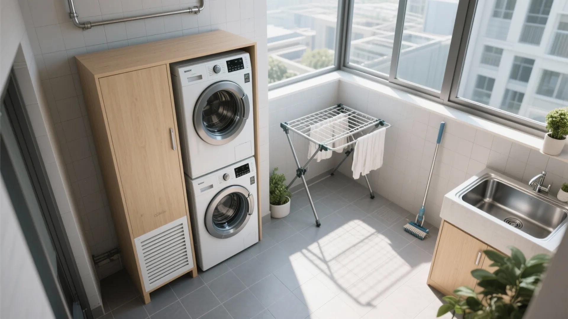 Utility Balcony That Works: Laundry, Storage, and Airflow