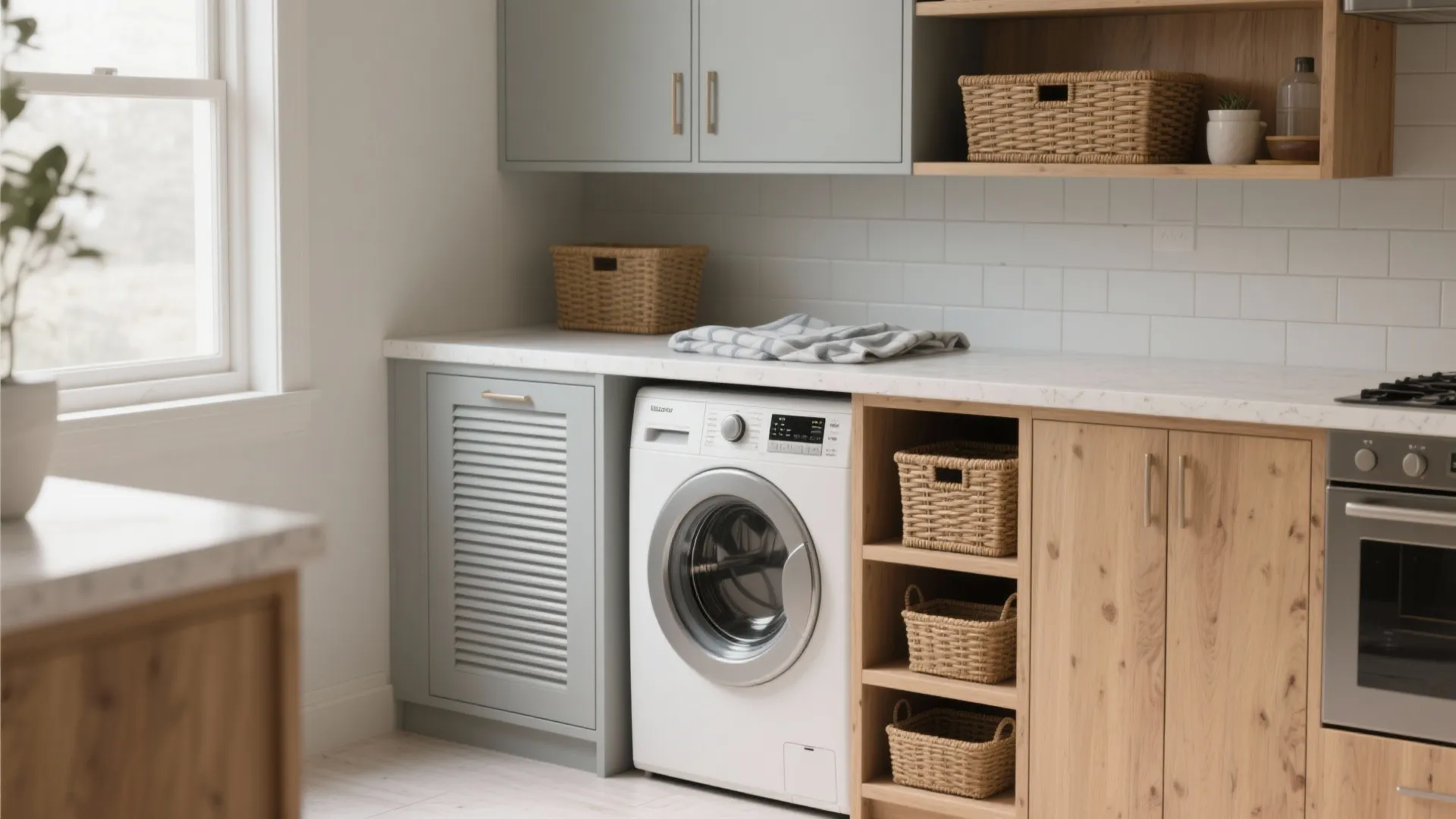 Idea 2 — The Utility Cabinet: Make It Look Like a Piece of Furniture