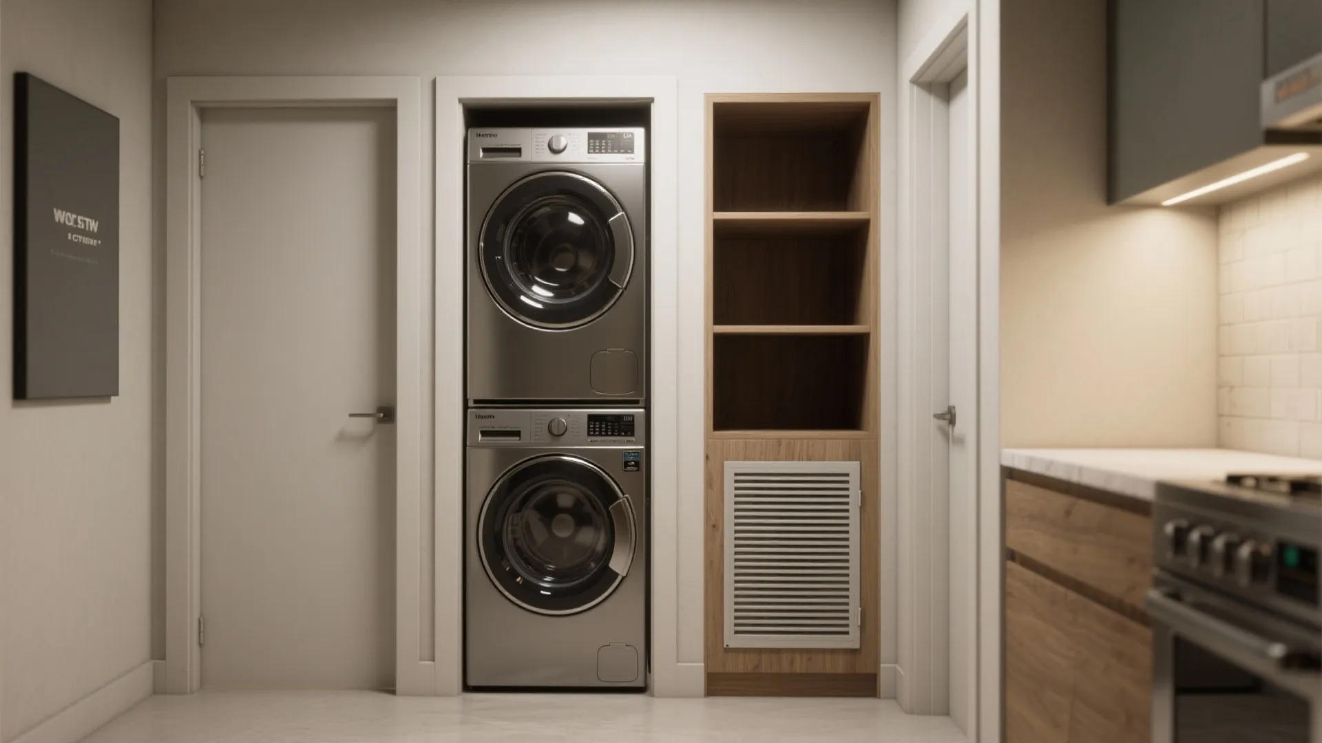 5. Compact Laundry and Utility Core