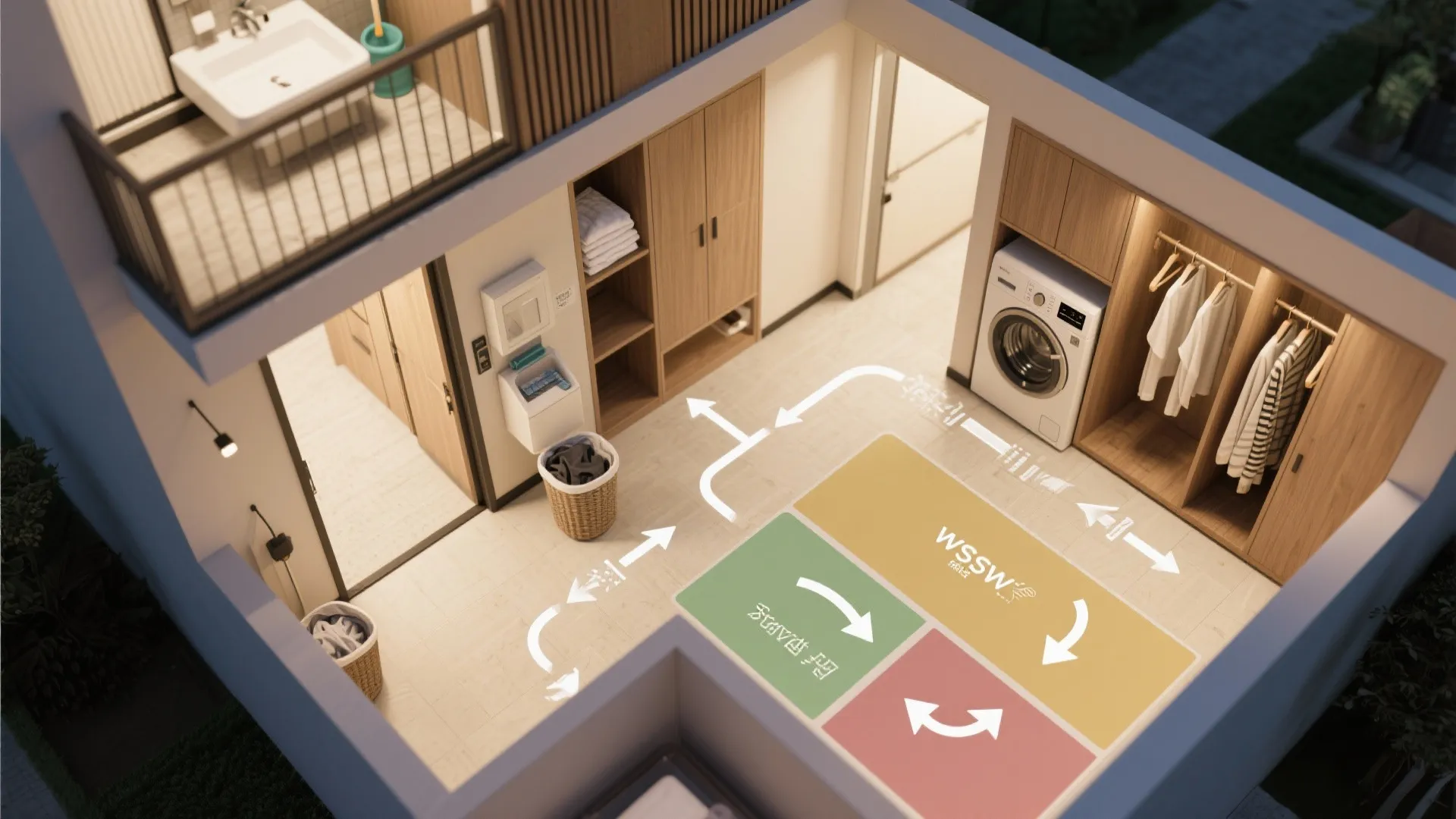 Backstage Magic: Storage, Utility, and Service Flow