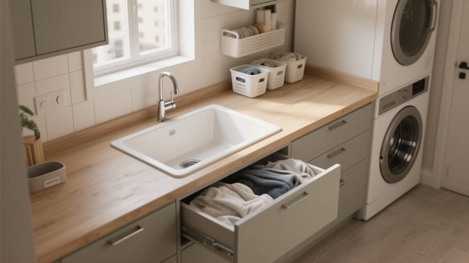 Utility Sink That Pulls Double Duty